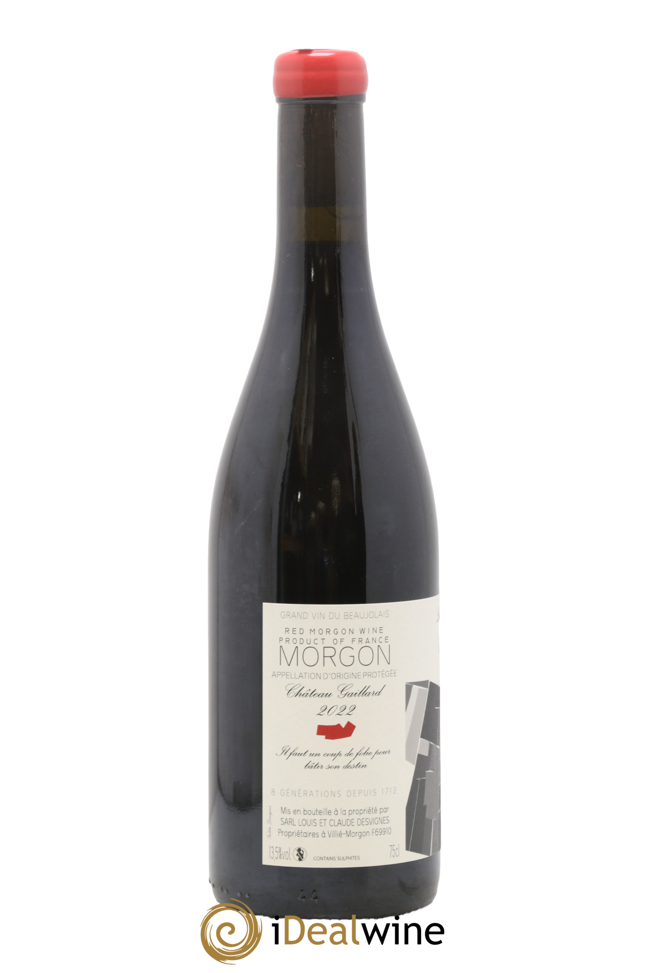 Morgon Château Gaillard Louis-Claude Desvignes 2022 - Lot de 1 bouteille - 1