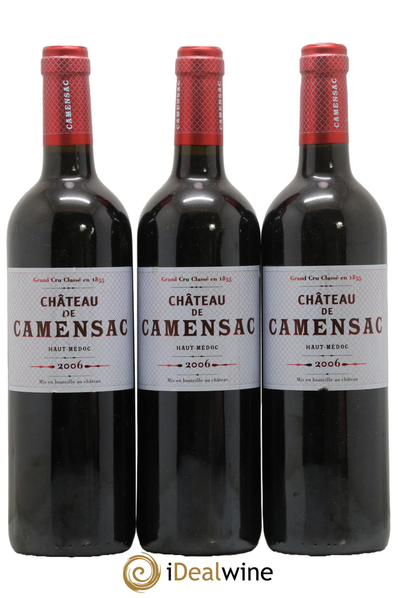 Château Camensac 5ème Grand Cru Classé 2006 - Lot de 3 bouteilles - 0
