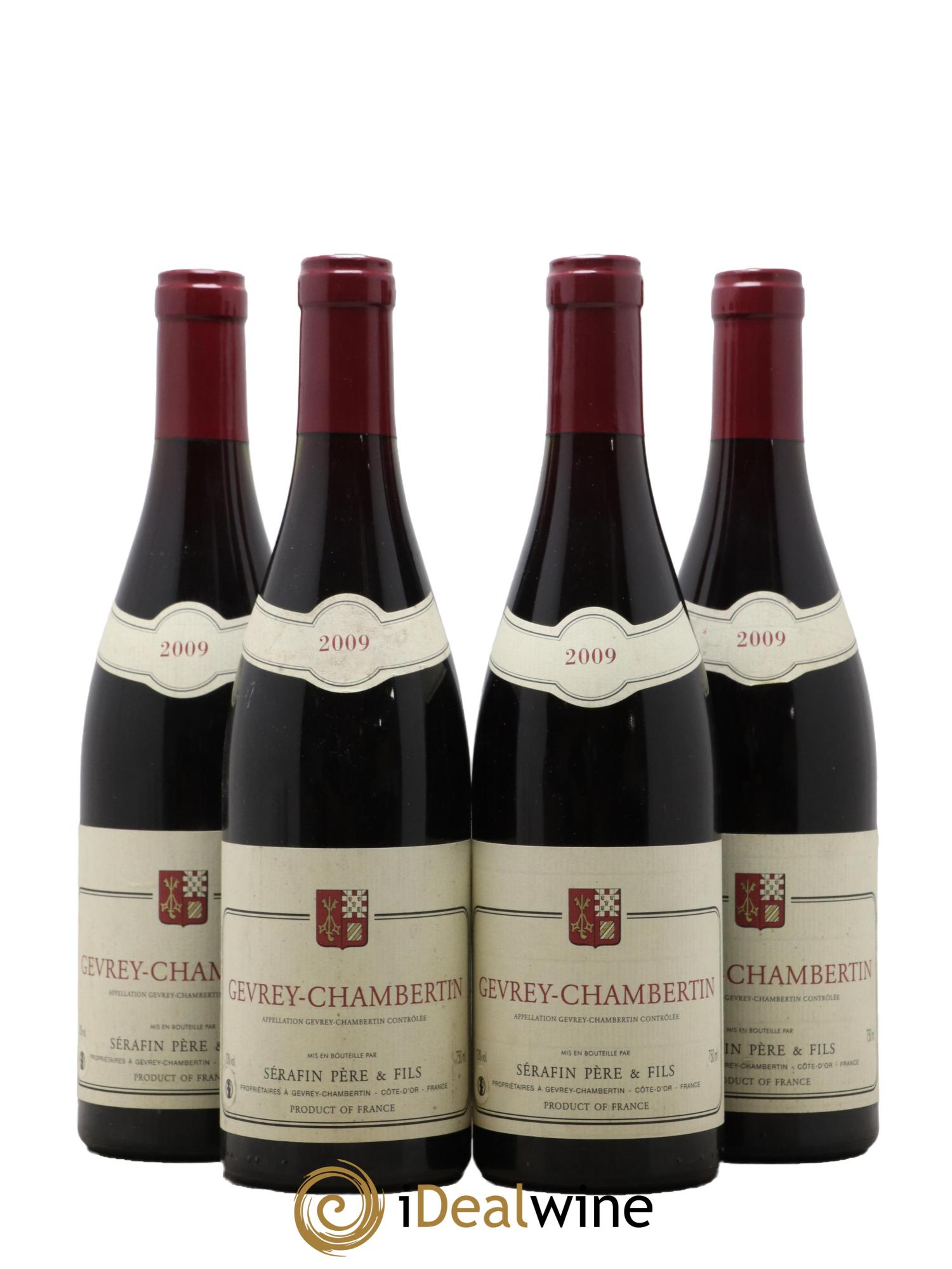 Gevrey-Chambertin Christian Sérafin Père et Fils 2009 - Lot de 4 bouteilles - 0