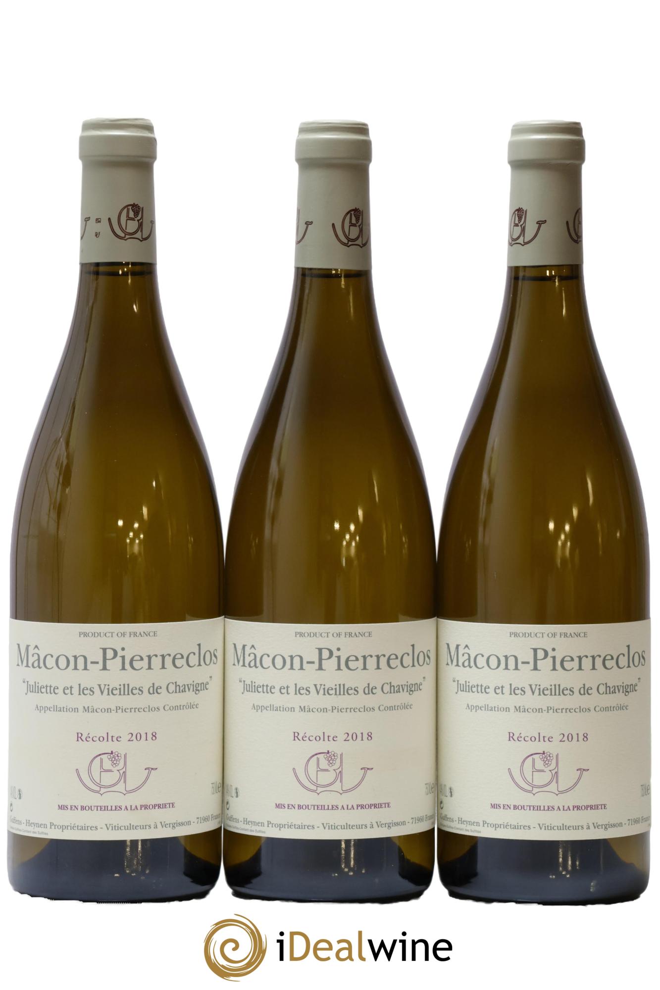 Mâcon-Pierreclos Juliette et Les Vieilles de Chavigne Guffens-Heynen 2018 - Lot de 3 bouteilles - 0