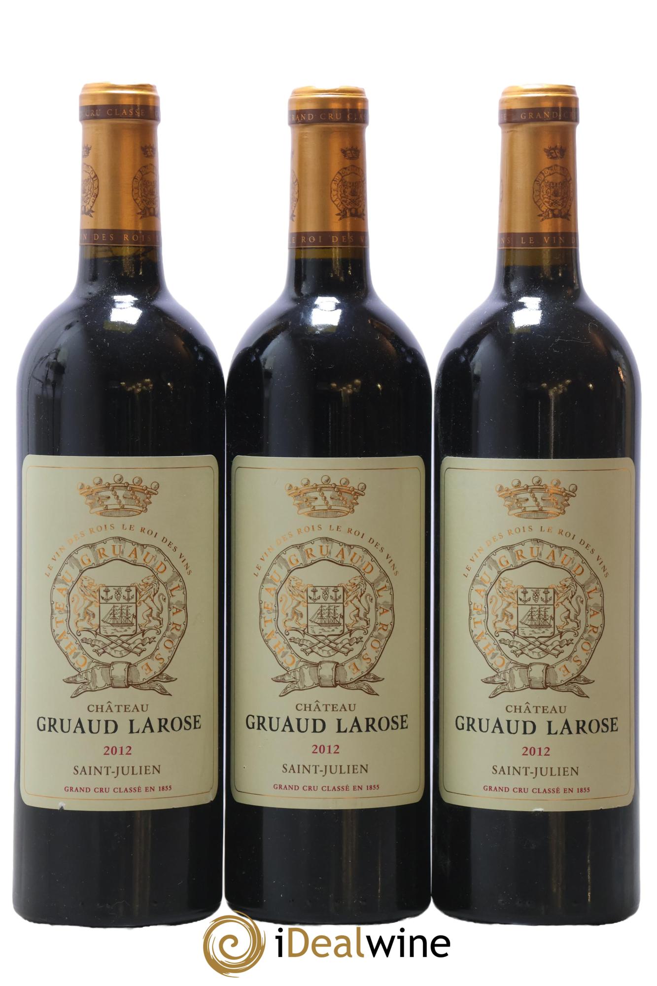 Château Gruaud Larose 2ème Grand Cru Classé 2012 - Lotto di 3 bottiglie - 0