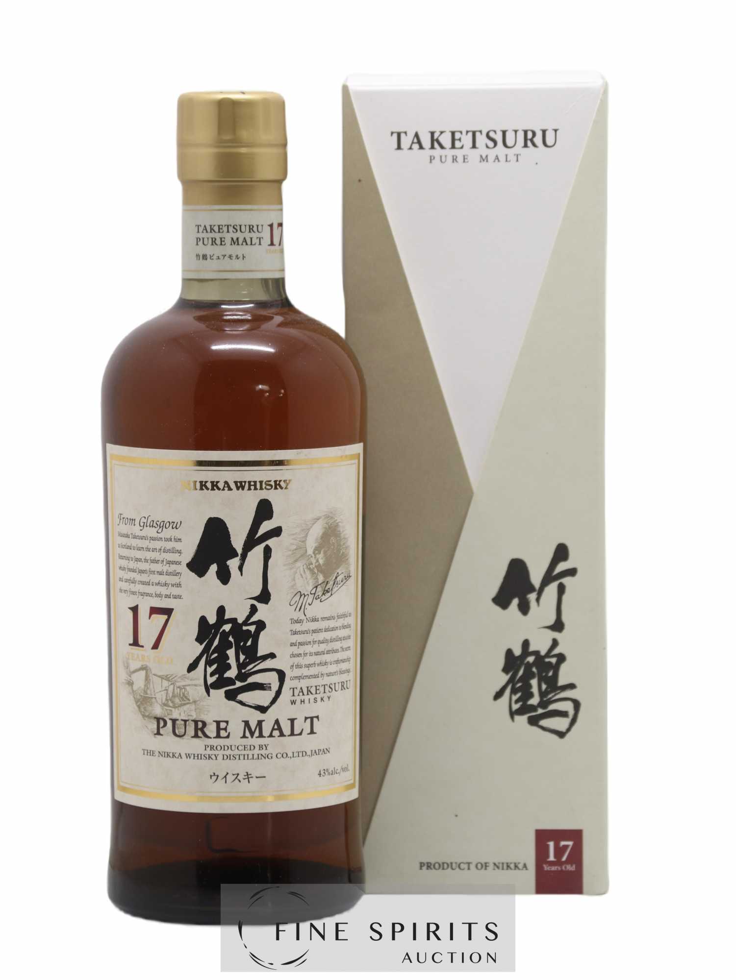 Taketsuru 17 years Of. Pure Malt Nikka Whisky - Lot de 1 bouteille - 0