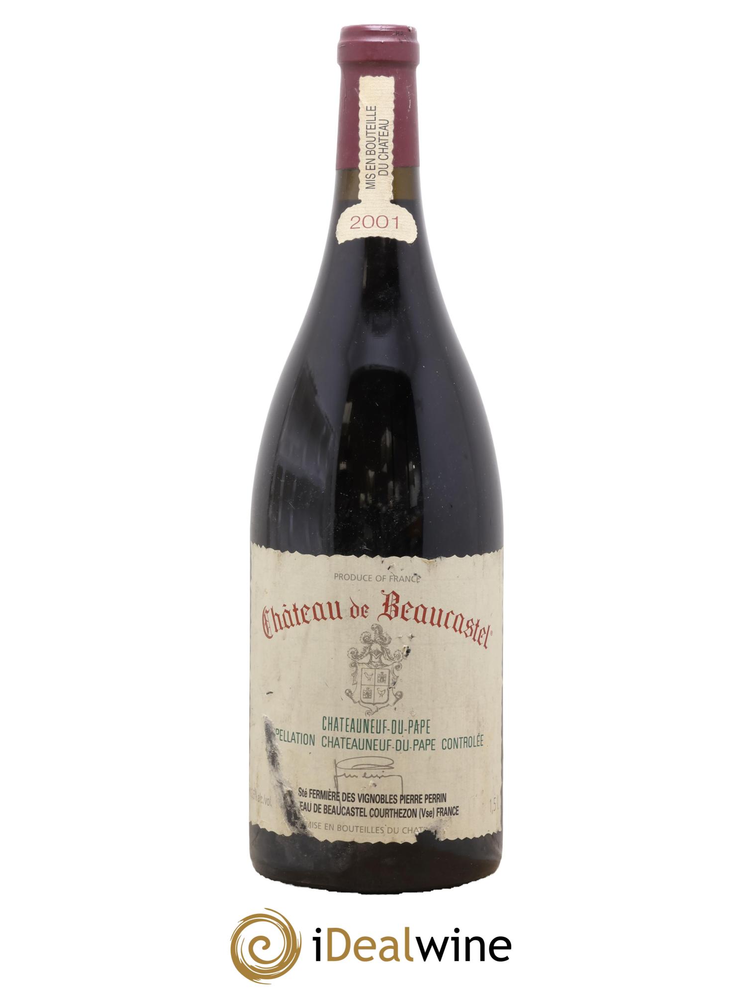Châteauneuf-du-Pape Château de Beaucastel Famille Perrin 2001 - Lot of 1 magnum - 0