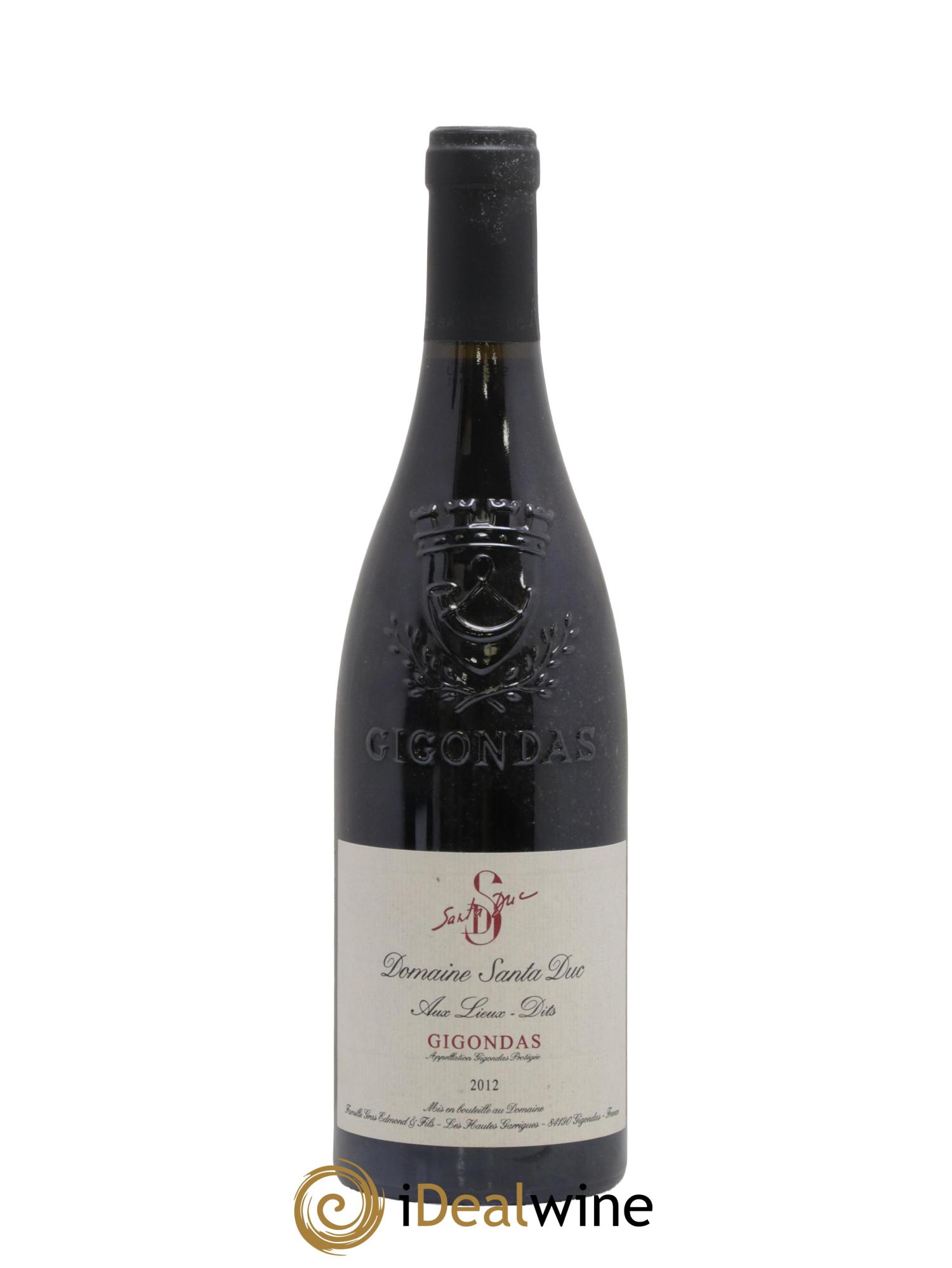 Gigondas Santa Duc (Domaine) Aux Lieux dits Famille Gras 2012 - Lot de 1 bouteille - 0