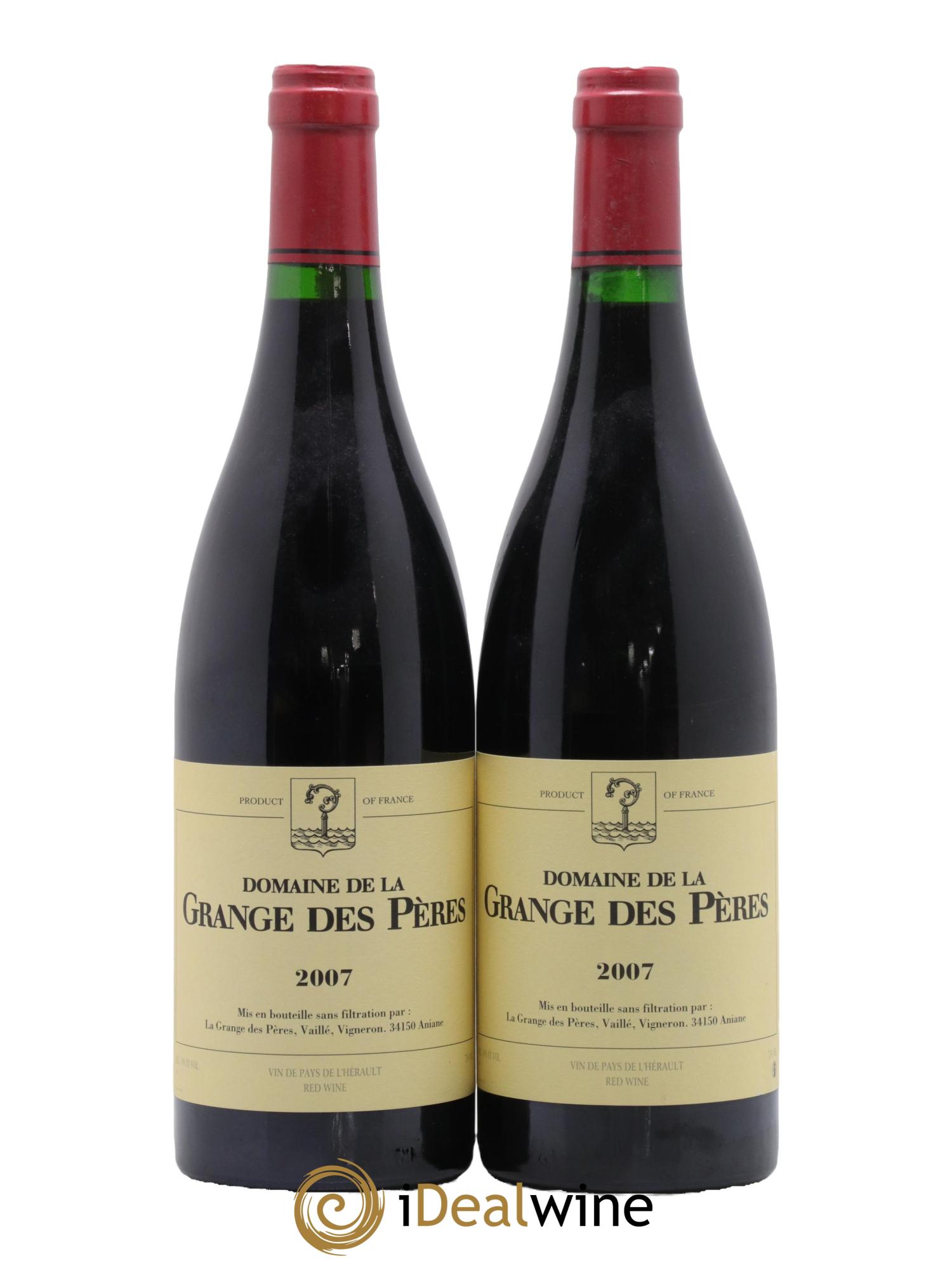 Pays d'Hérault Grange des Pères Laurent Vaillé 2007 - Lot de 2 bouteilles - 0