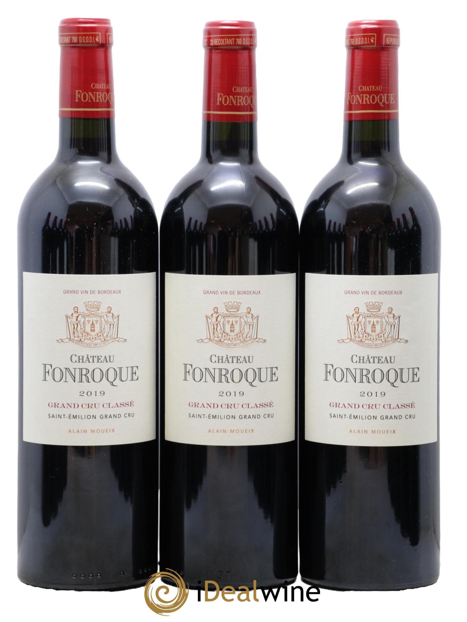 Château Fonroque Grand Cru Classé 2019 - Lot de 12 bouteilles - 1