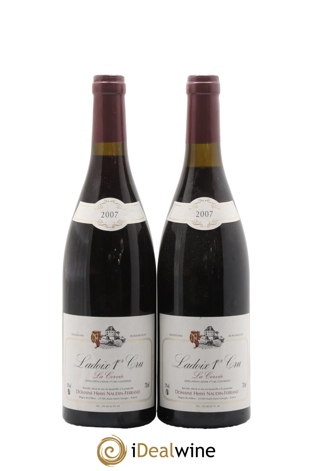 Ladoix 1er Cru La Corvée Naudin-Ferrand (Domaine) 2007 - Lot de 2 bouteilles - 0