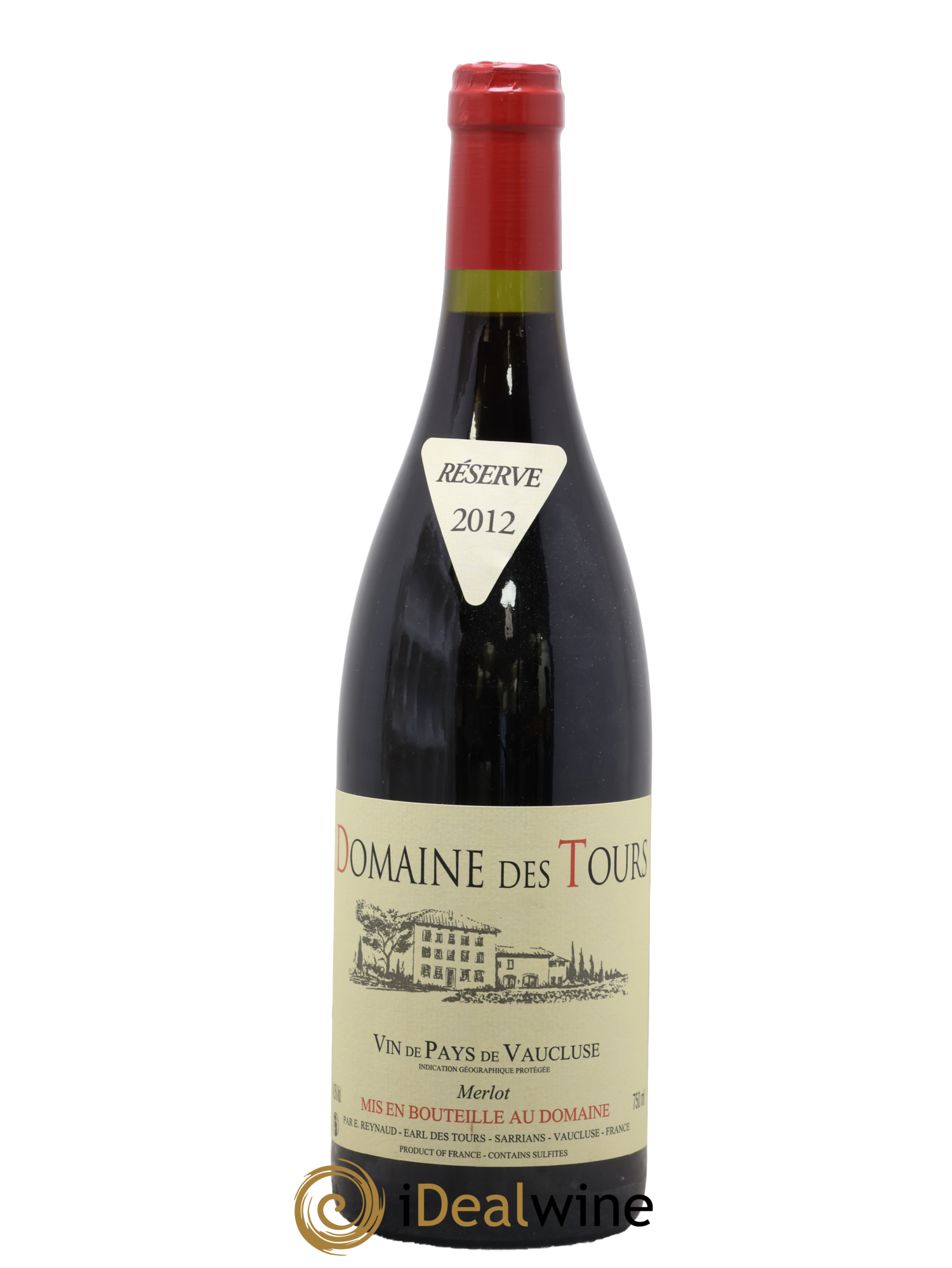 Vaucluse Domaine des Tours Merlot Emmanuel Reynaud 2012 - Posten von 1 Flasche - 0