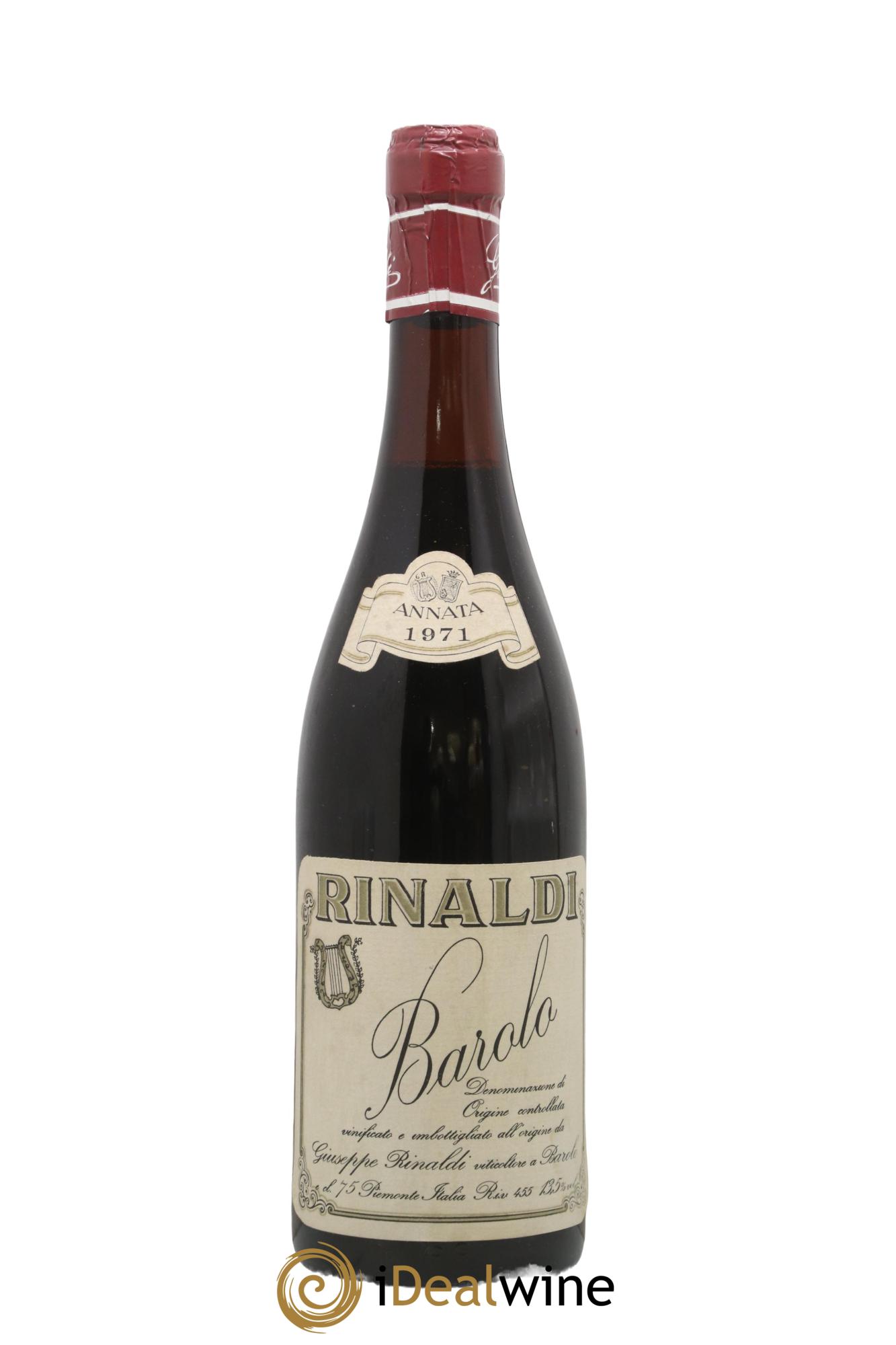 Barolo DOCG Giuseppe Rinaldi 1971 - Lot de 1 bouteille - 0