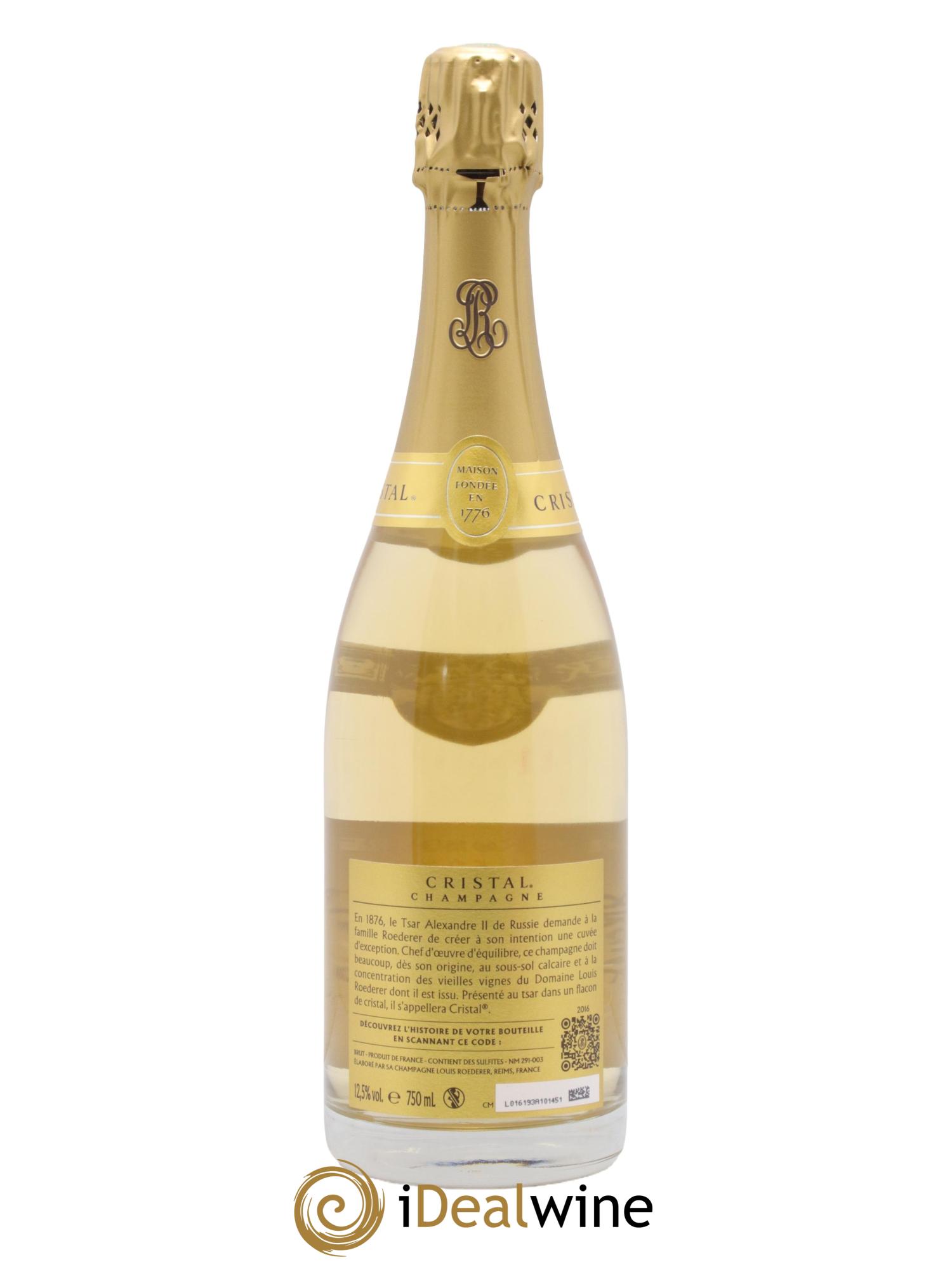 Cristal Louis Roederer 2016 - Lotto di 1 bottiglia - 1