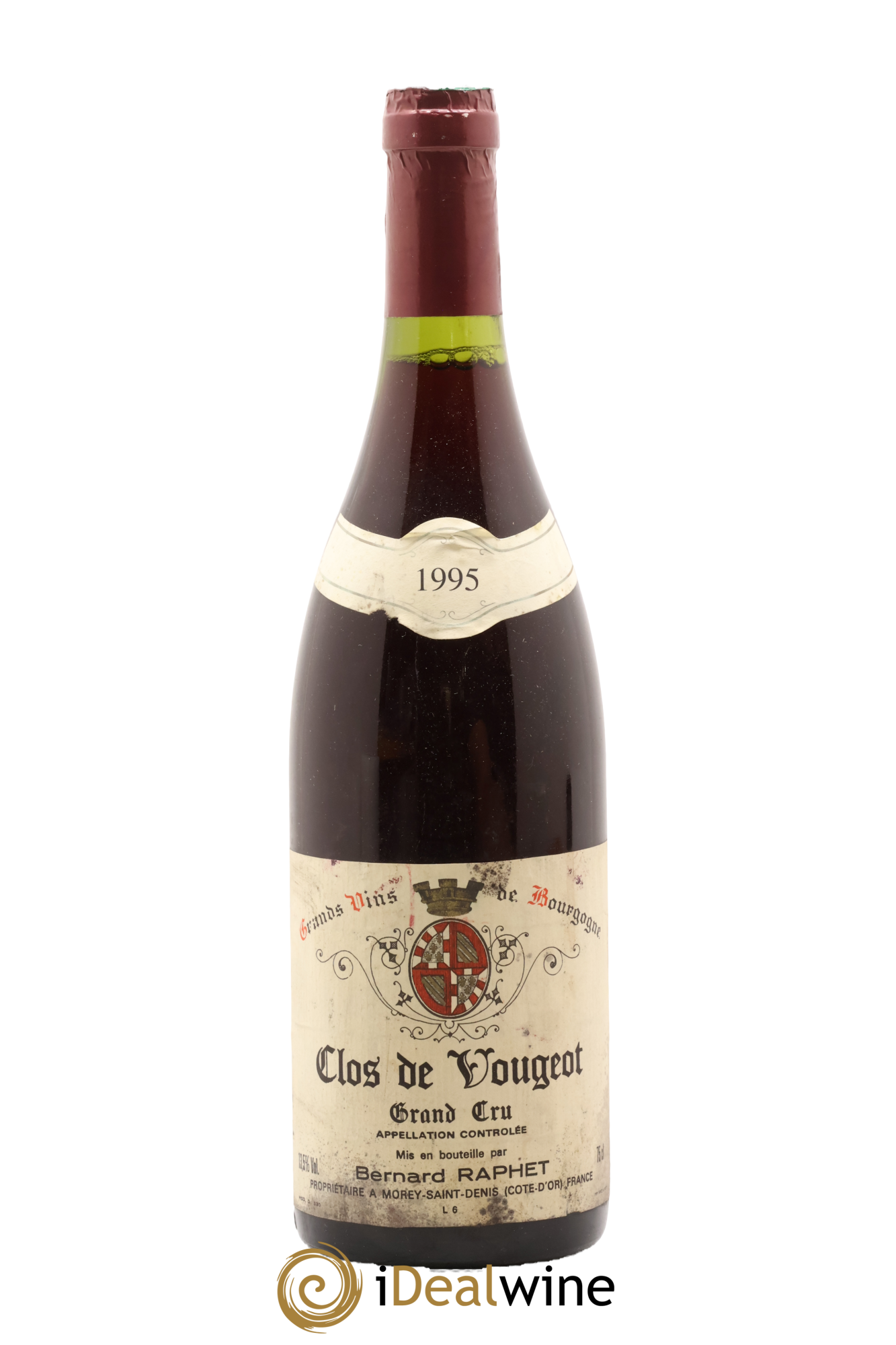 Clos de Vougeot Grand Cru Bernard Raphet 1995 - Lot de 1 bouteille - 0