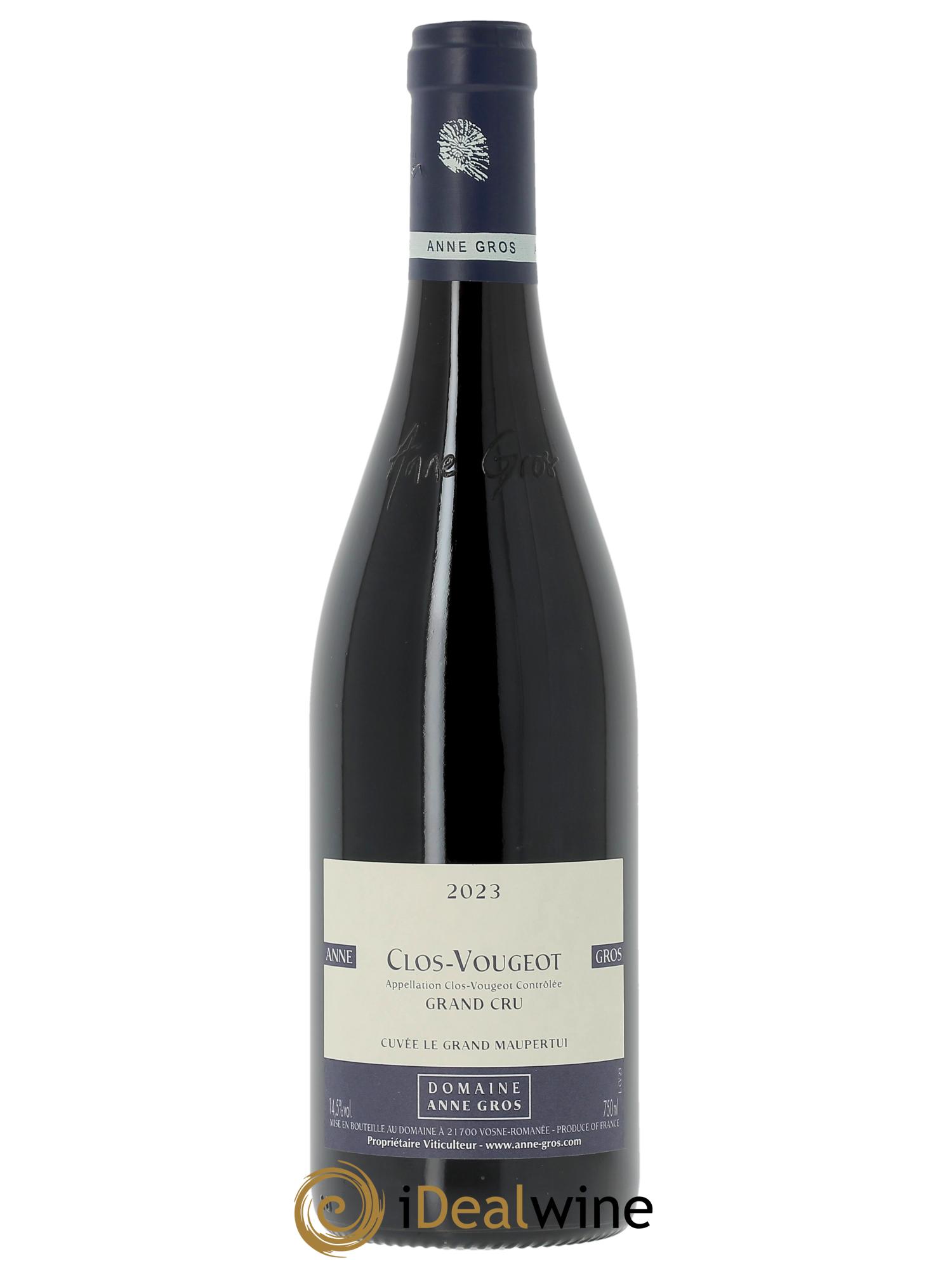 Clos de Vougeot Grand Cru Le Grand Maupertui Anne Gros  2023 - Lot de 1 bouteille - 0