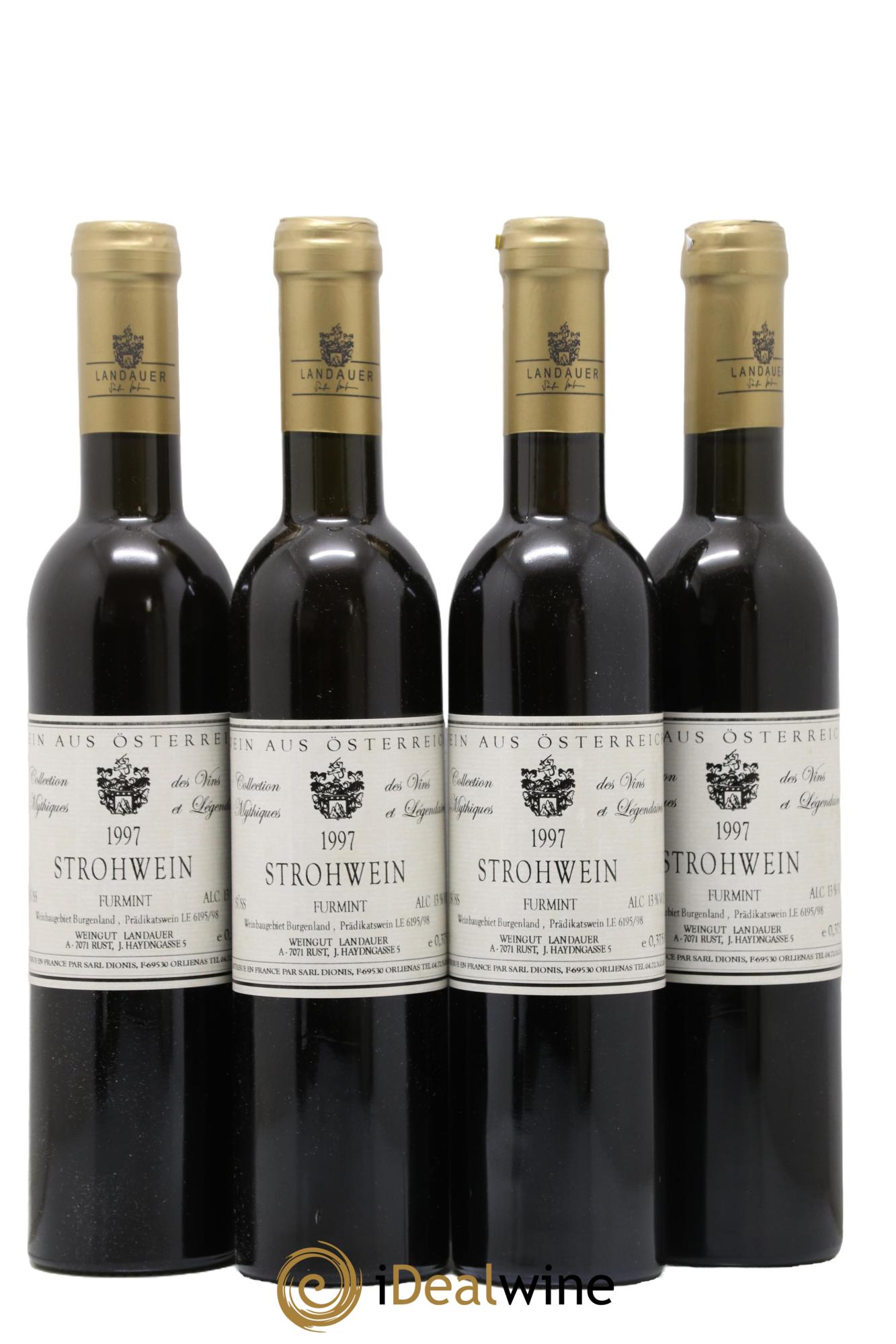 Autriche Strohwein Furmint Collection Mythiques 1997 - Lotto di 4 mezze bottiglie - 0