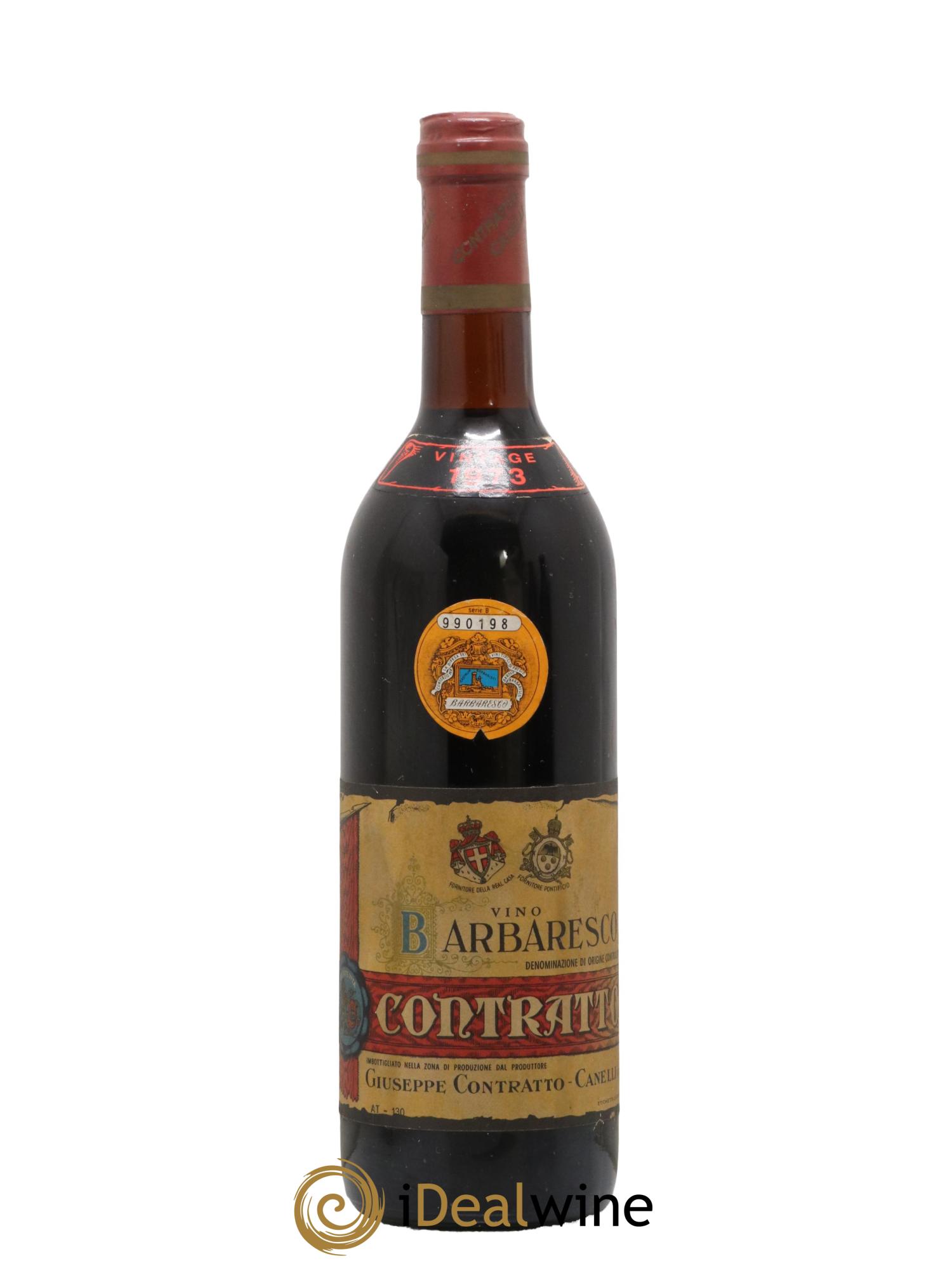 Barbaresco DOCG Giuseppe Contratto 1973 - Lot de 1 bouteille - 0