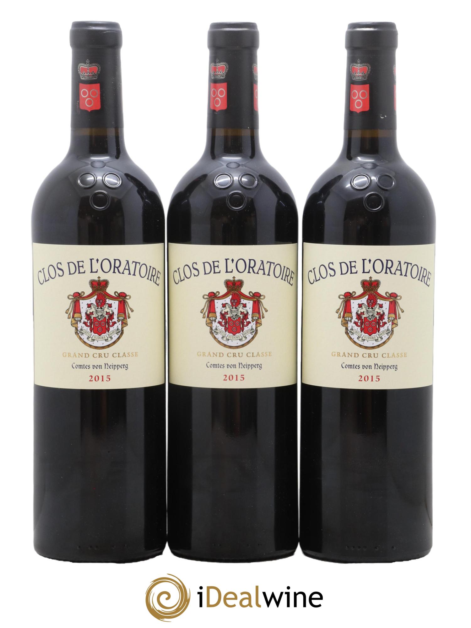 Clos de l'Oratoire Grand Cru Classé 2015 - Posten von 6 Flaschen - 2