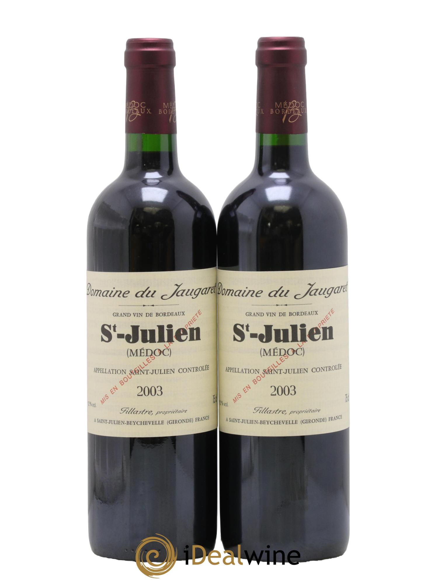 Domaine du Jaugaret 2003 - Posten von 2 Flaschen - 0