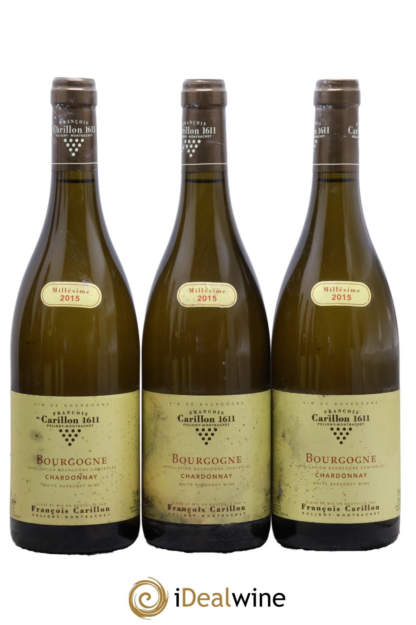Bourgogne François Carillon 2015 - Lot de 3 bouteilles - 0