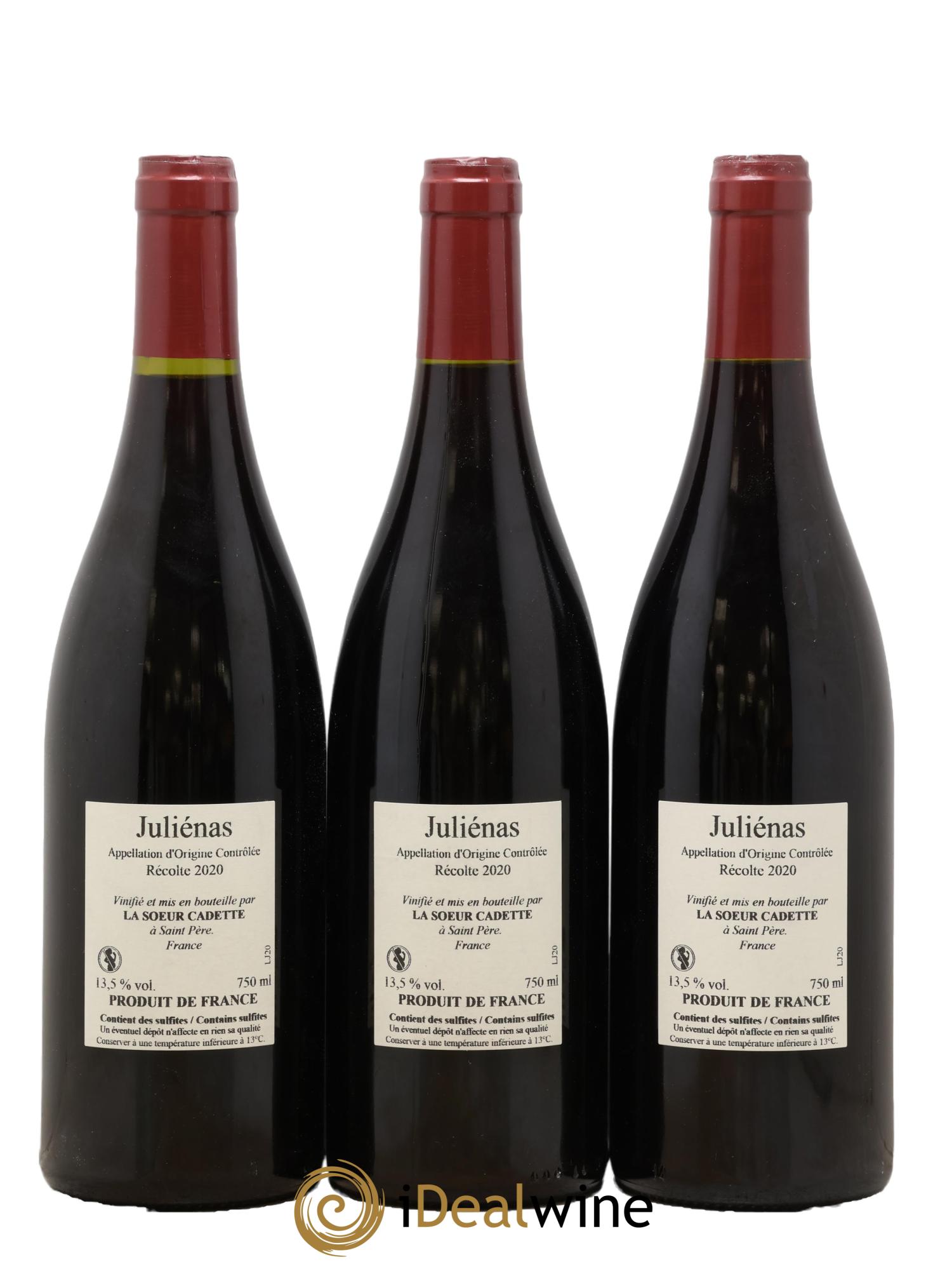 Juliénas La Soeur Cadette 2020 - Lot de 3 bouteilles - 1