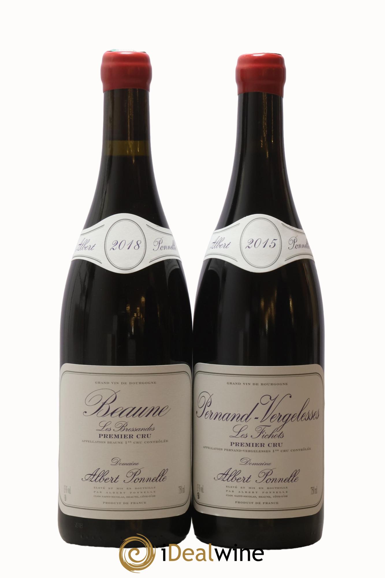 Coffret 2 bouteilles Albert Ponnelle Albert Ponnelle Beaune Premier Cru Les Bressandes 2018, Pernand Vergelesses Premier Cru Les Fichots 2015 - Lot of 2 bottles - 1