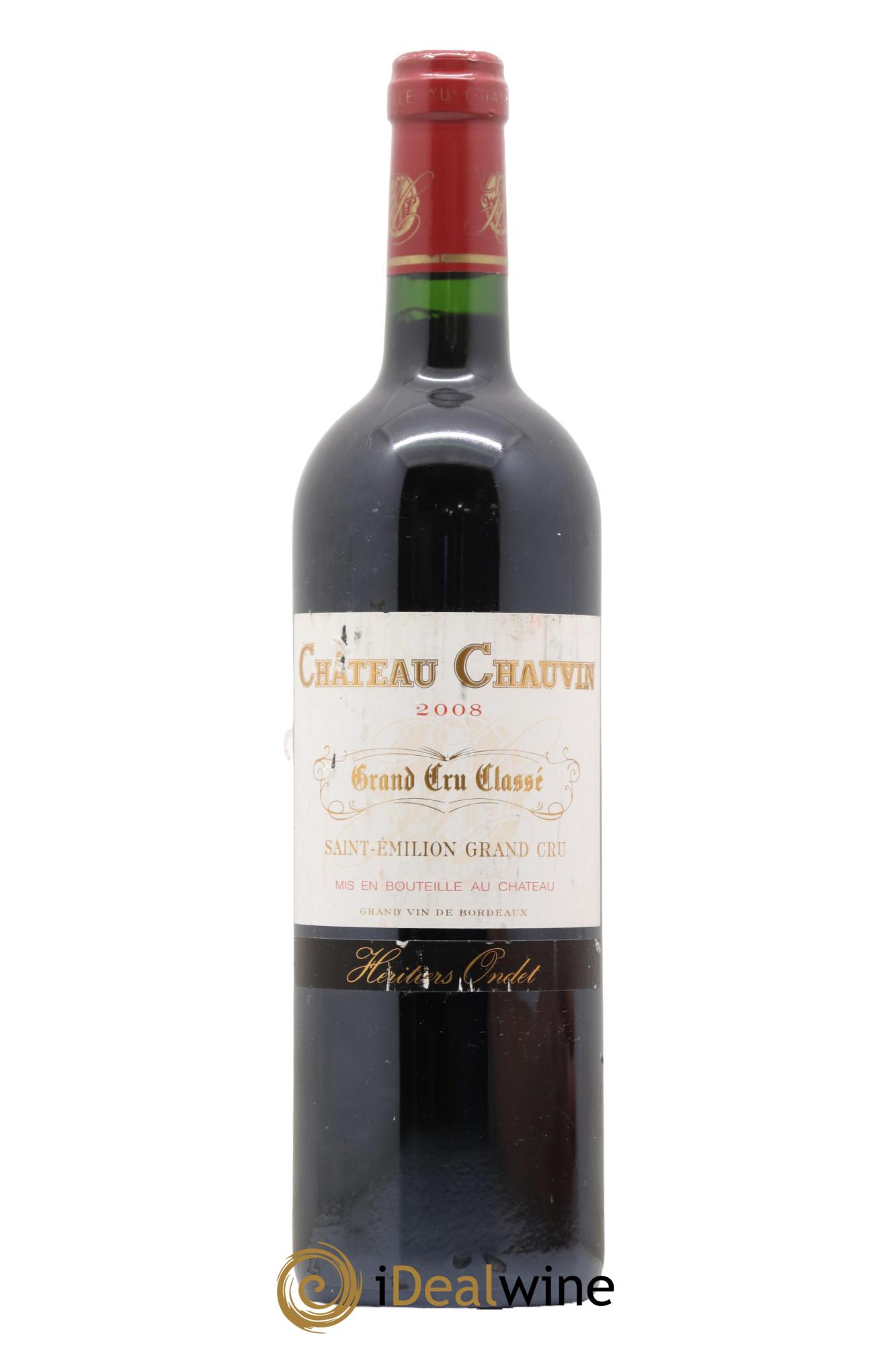 Château Chauvin Grand Cru Classé 2008 - Lot de 1 bouteille - 0