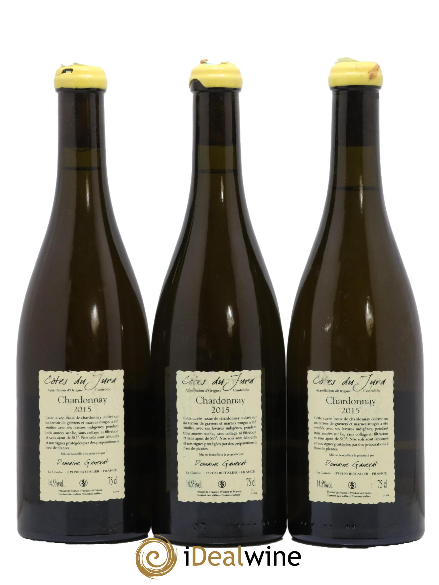 Côtes du Jura Les Gryphées Vieilles Vignes Jean-François Ganevat (Domaine)  2015 - Posten von 3 Flaschen - 1