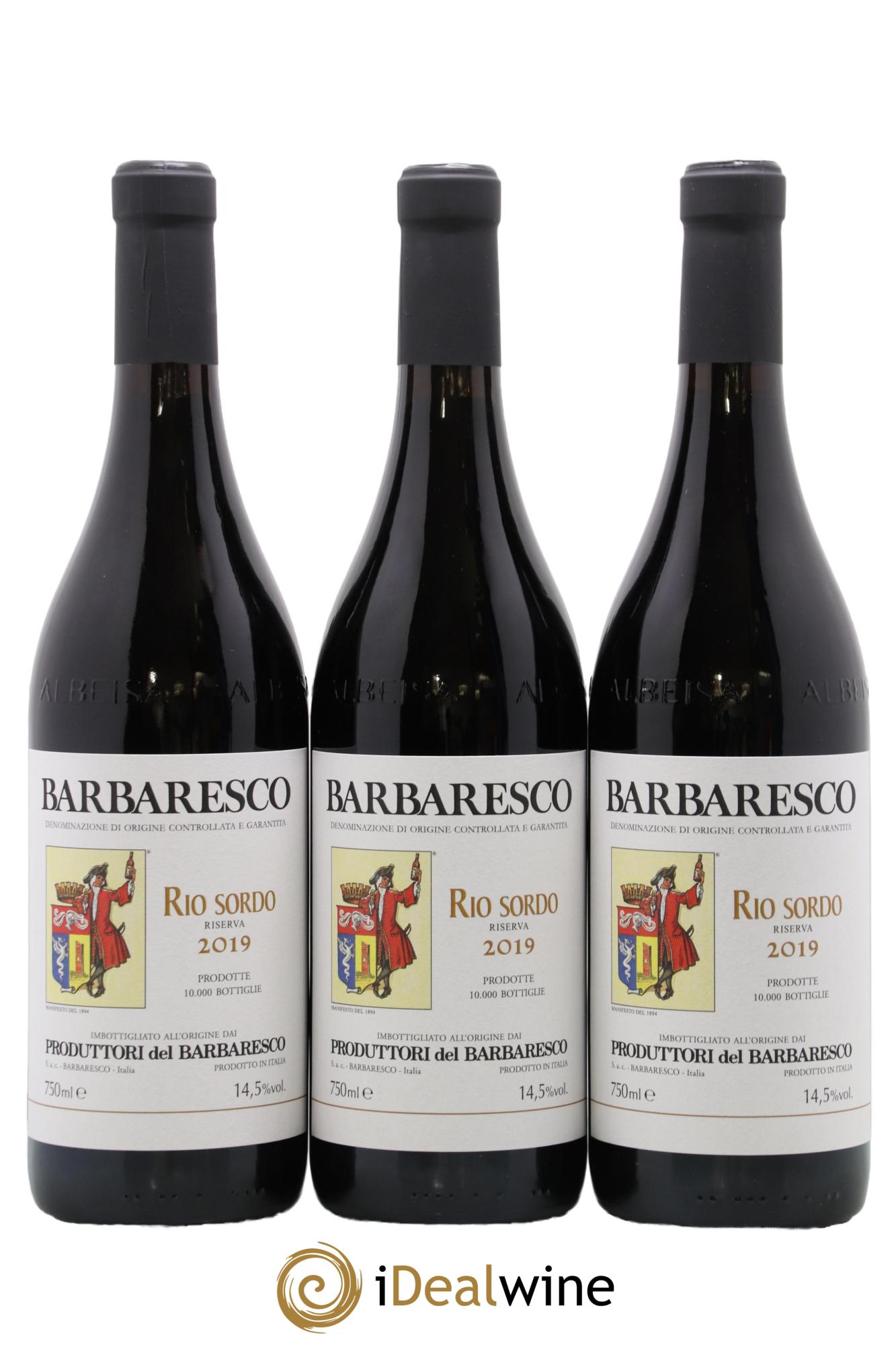 Barbaresco DOCG Rio Sordo Riserva Produttori del Barbaresco 2019 - Lot of 3 bottles - 0