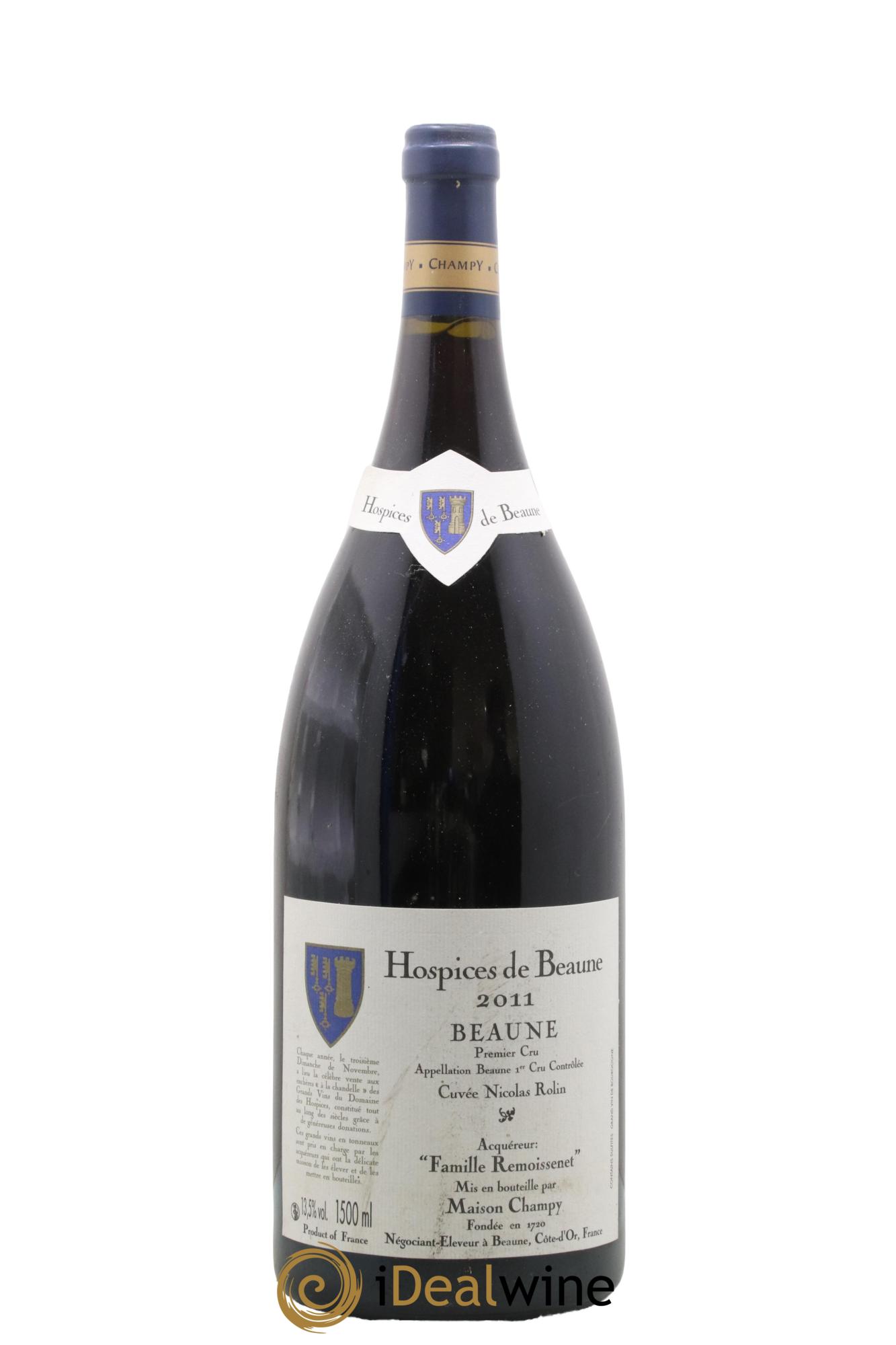 Beaune 1er Cru Hospices de Beaune Cuvée Nicolas Rolin Maison Champy 2011 - Lot de 1 magnum - 0