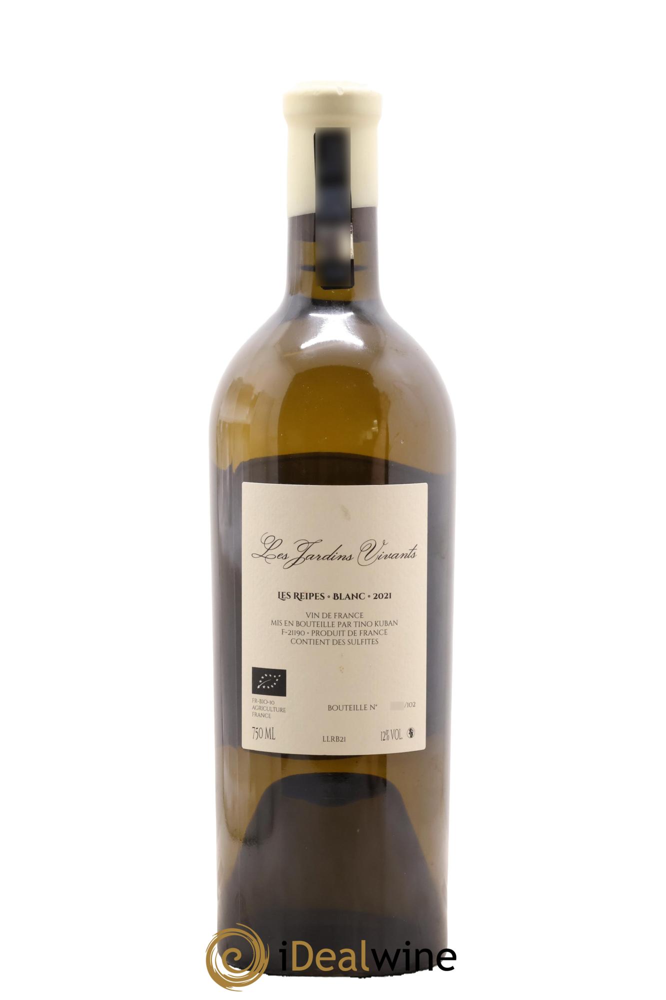 Vin de France Les Reipes Tino Kuban Les Jardins Vivants 2021 - Lot de 1 bouteille - 1