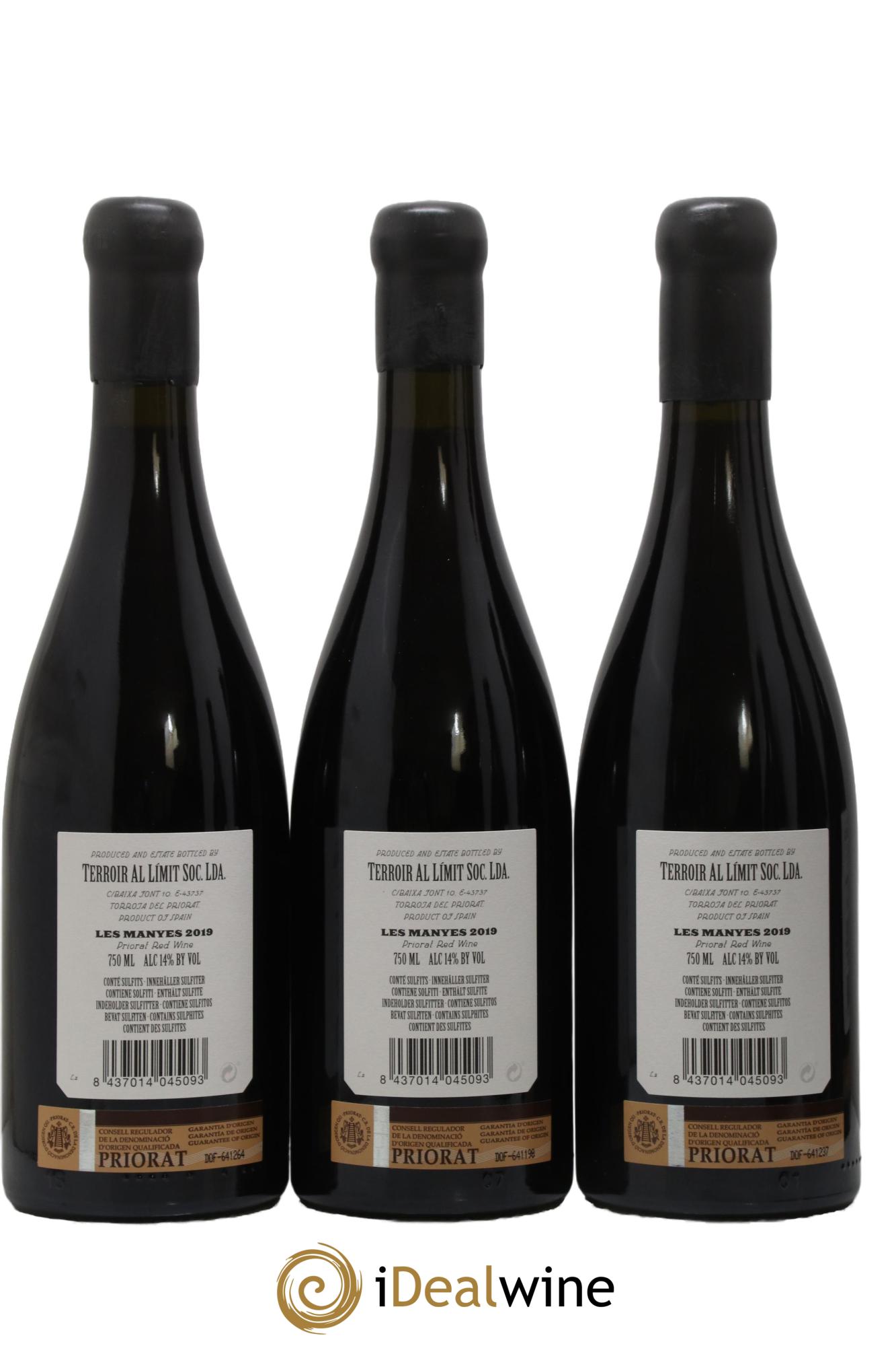 Priorat Terroir Al Limit Les Manyes Dominik Hubert 2019 - Lotto di 6 bottiglie - 2