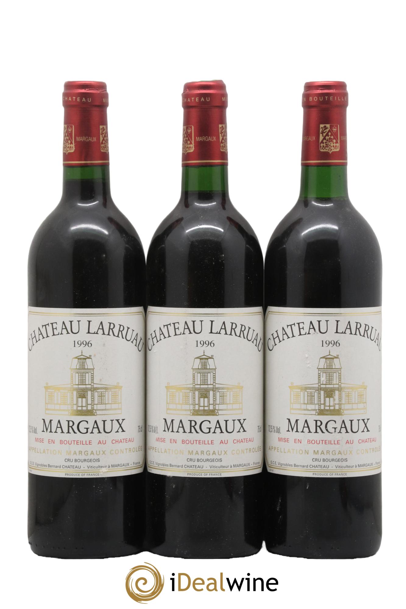 Château Larruau 1996 - Lot of 3 bottles - 0