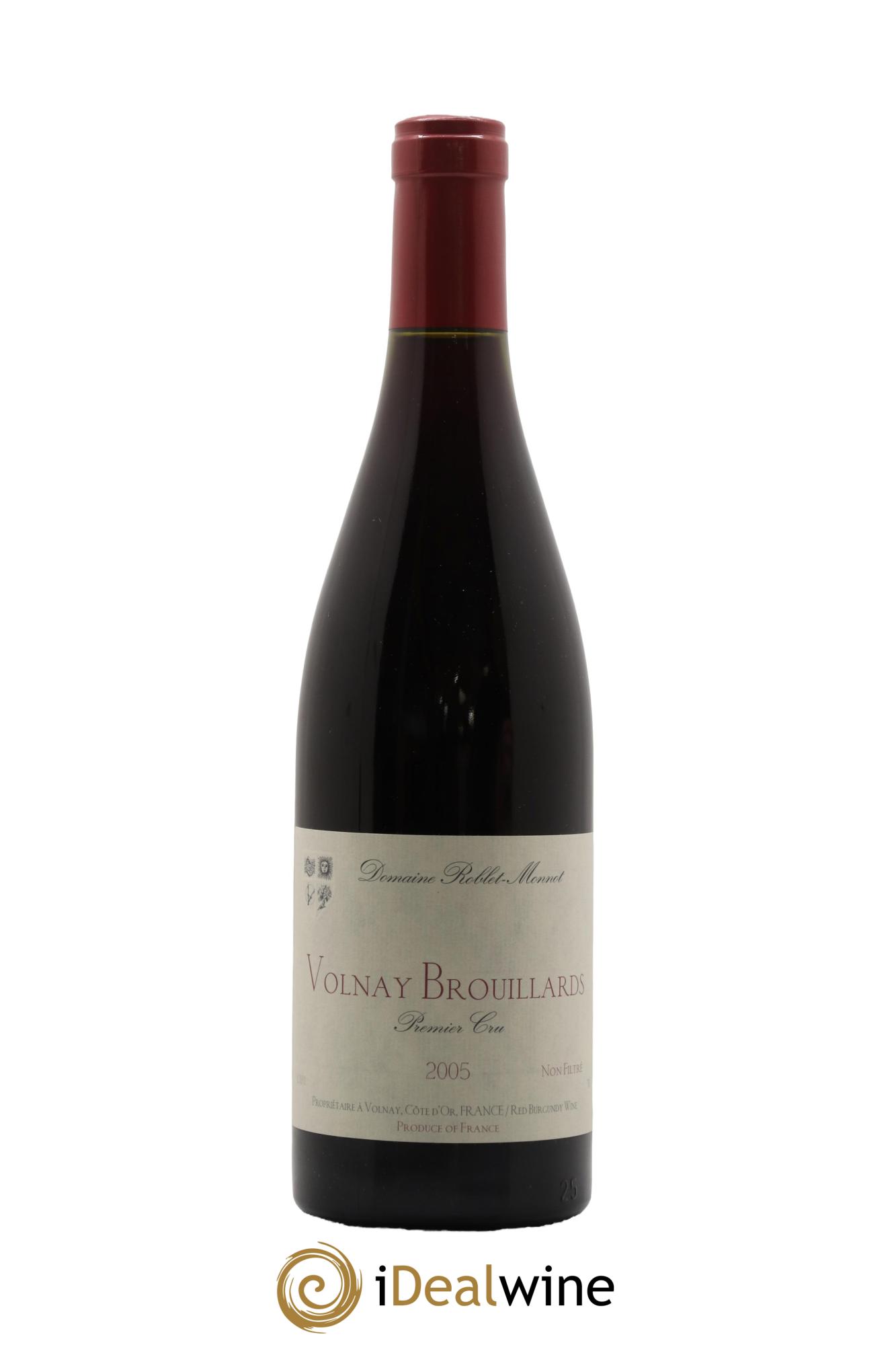 Volnay 1er Cru Brouillards Roblet-Monnot (Domaine) 2005 - Lot de 1 bouteille - 0