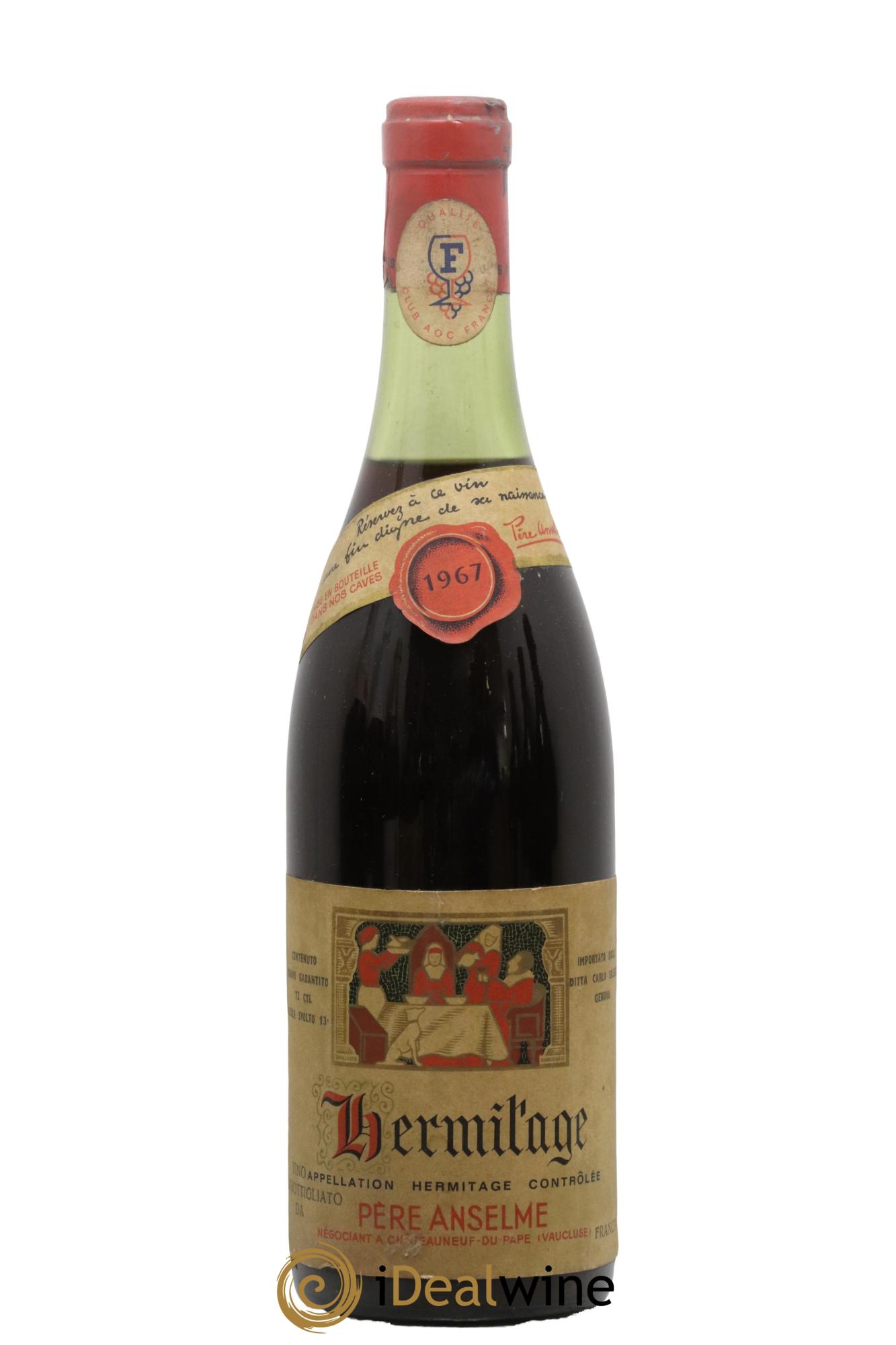 Hermitage Anselme Pere 1967 - Lot de 1 bouteille - 0