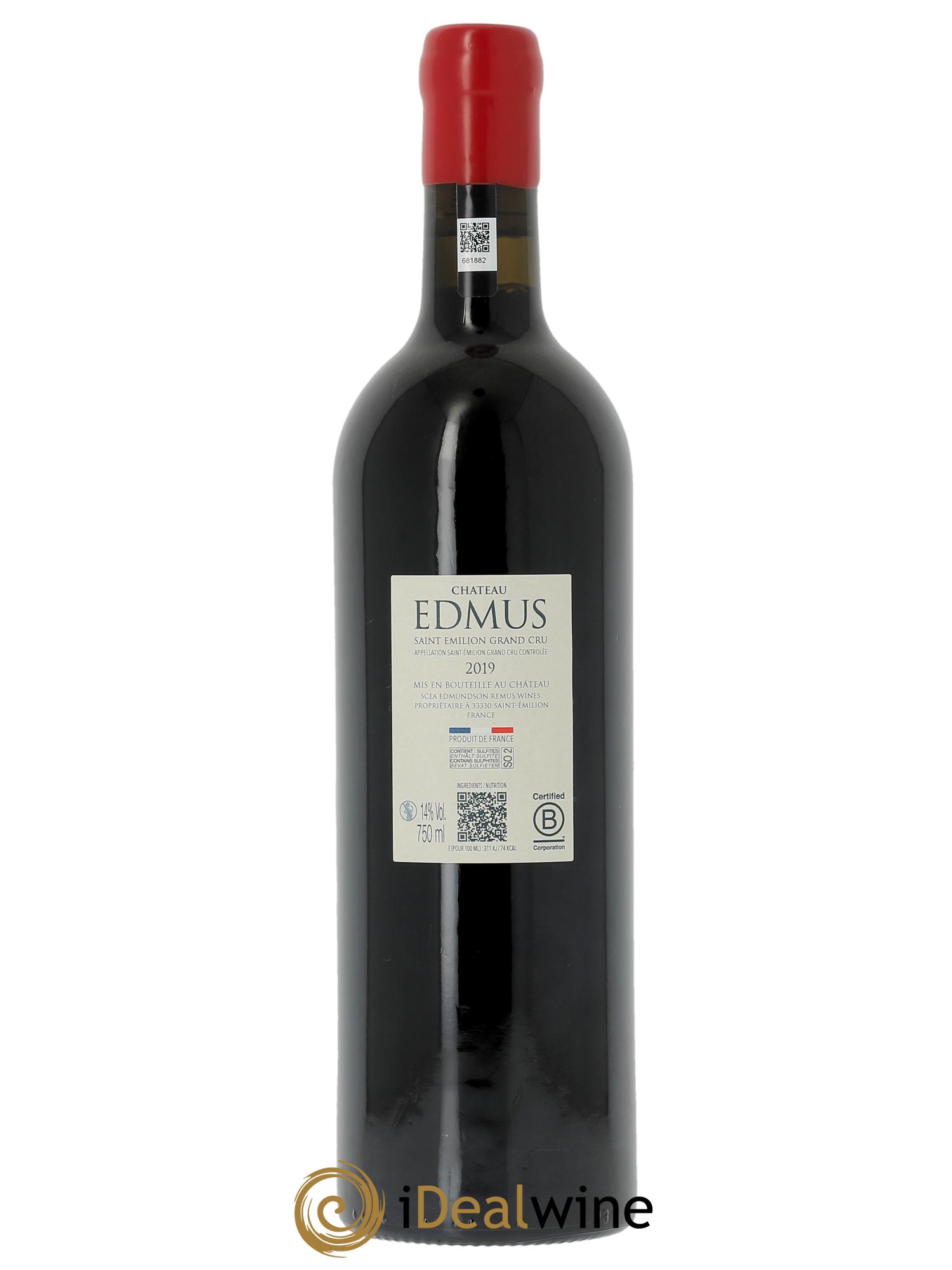 Château Edmus Grand Cru 2019 - Lot of 1 bottle - 1