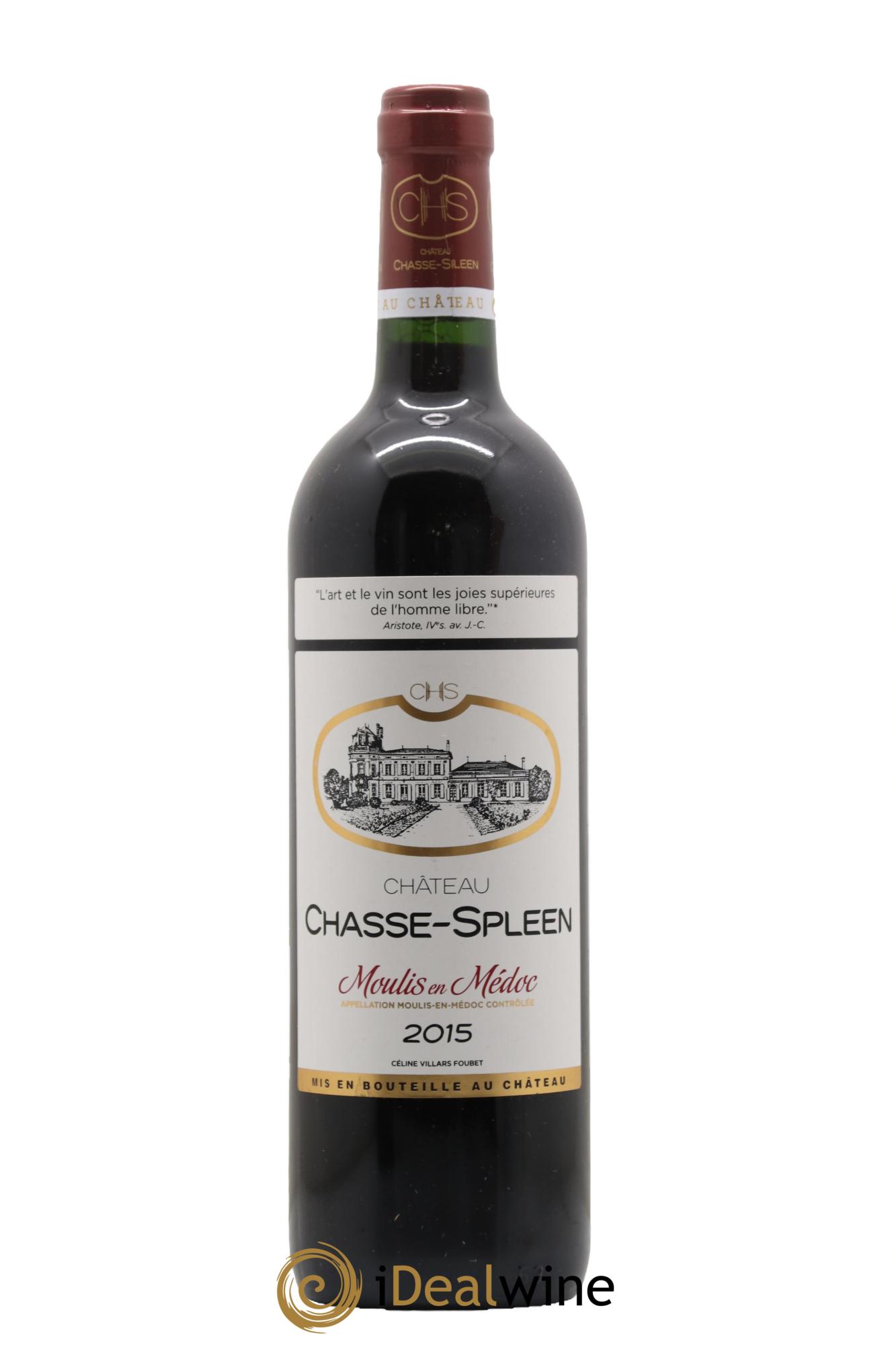 Château Chasse Spleen 2015 - Lot de 1 bouteille - 0