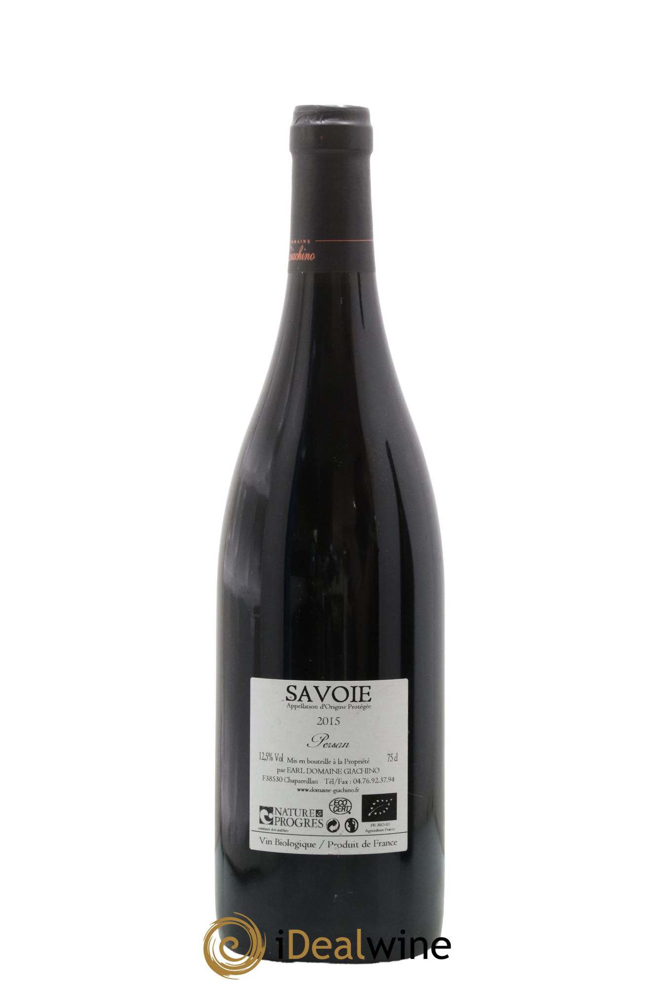 Vin de Savoie Persan Giachino 2015 - Lot de 1 bouteille - 1