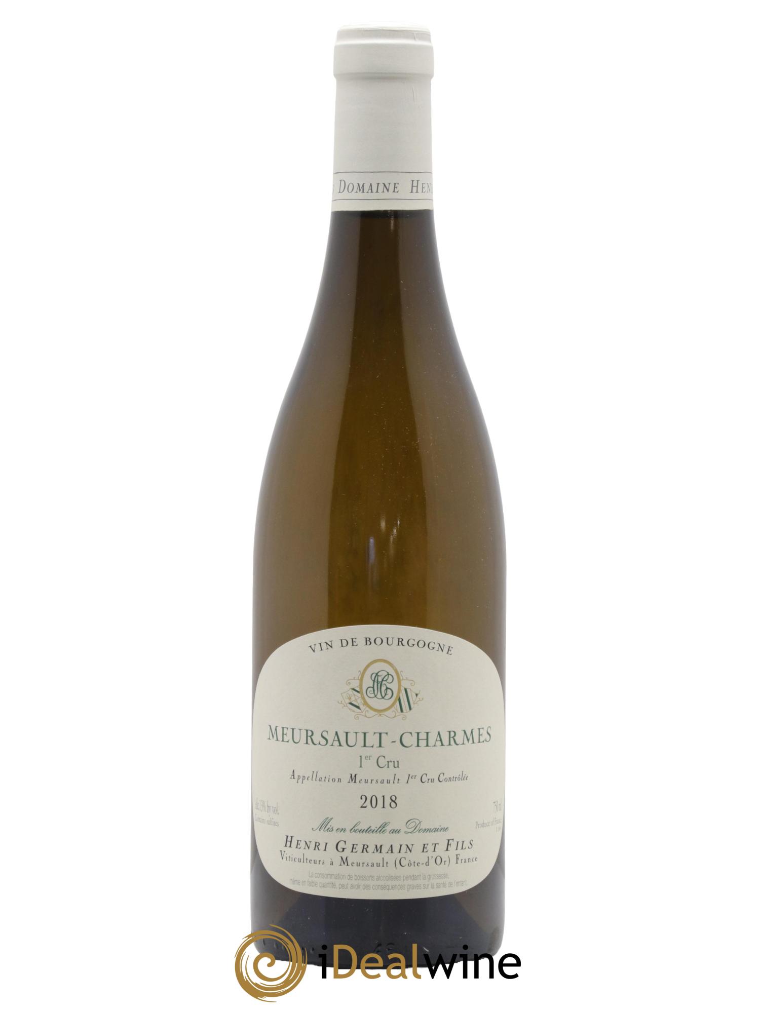 Meursault 1er Cru Charmes Henri Germain 2018 - Lot de 1 bouteille - 0