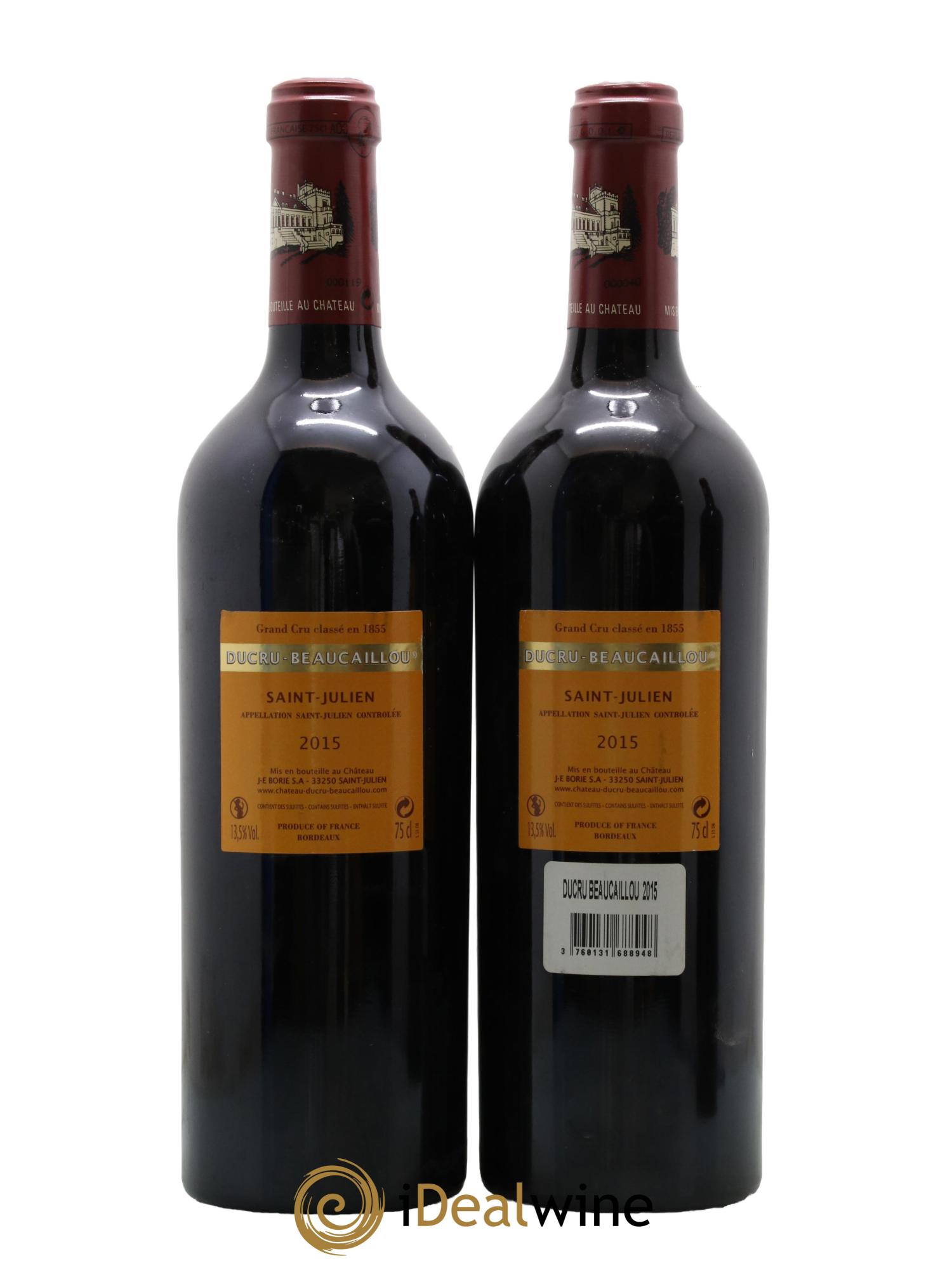Château Ducru Beaucaillou 2ème Grand Cru Classé 2015 - Lot de 2 bouteilles - 1