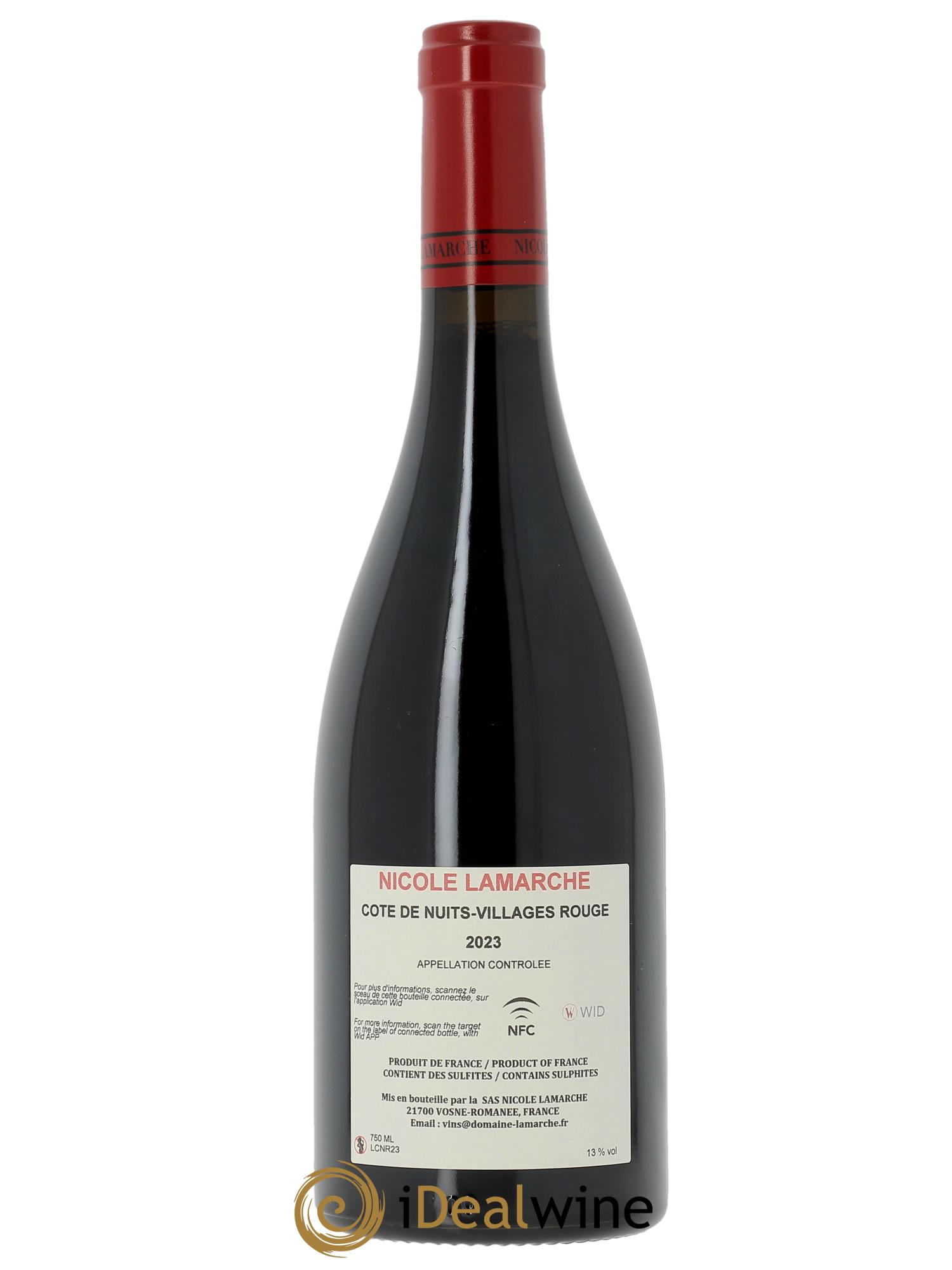 Côtes de Nuits Lamarche (Domaine) 2023 - Lot of 1 bottle - 1