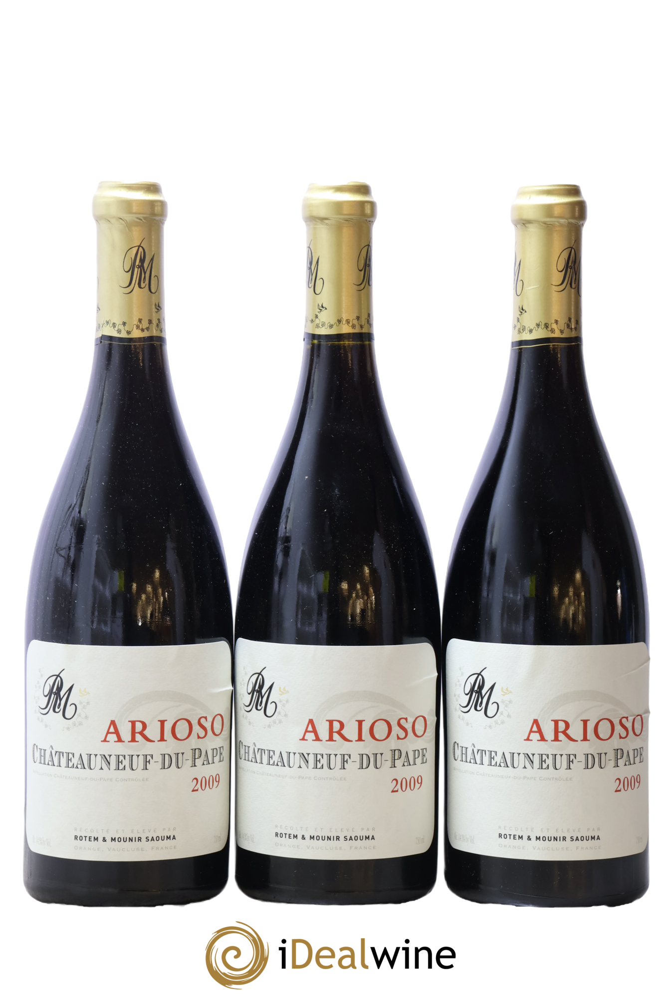 Châteauneuf-du-Pape Arioso Rotem & Mounir Saouma 2009 - Lot de 3 bouteilles - 0