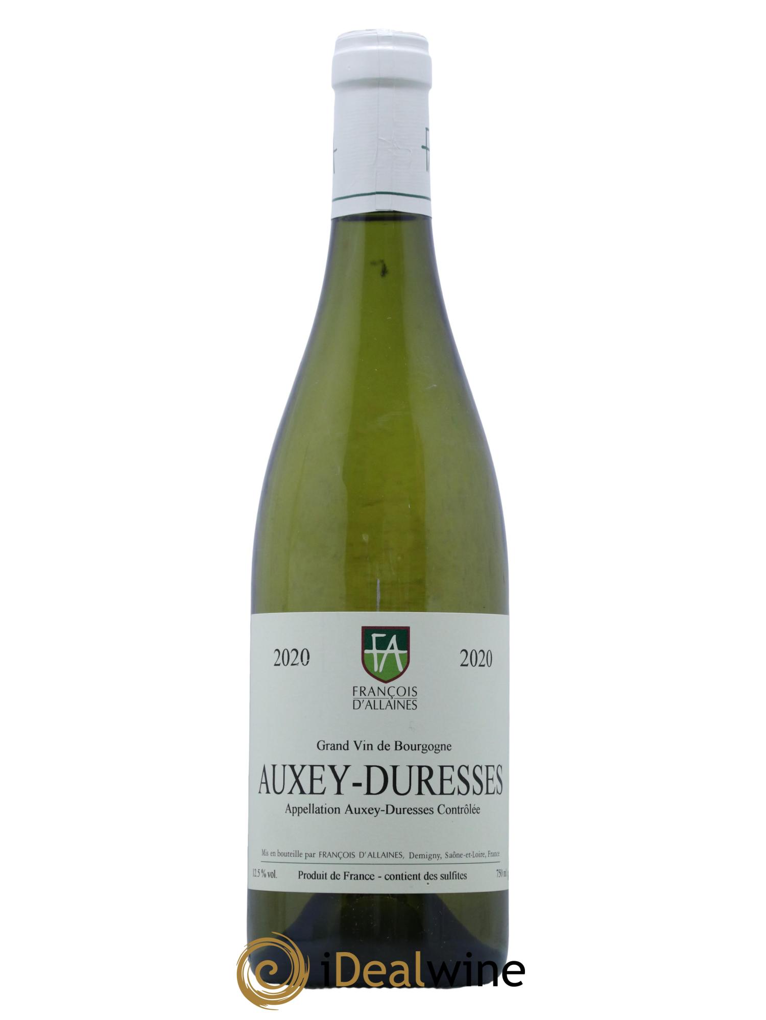 Auxey-Duresses François d'Allaines 2020 - Lot de 1 bouteille - 0
