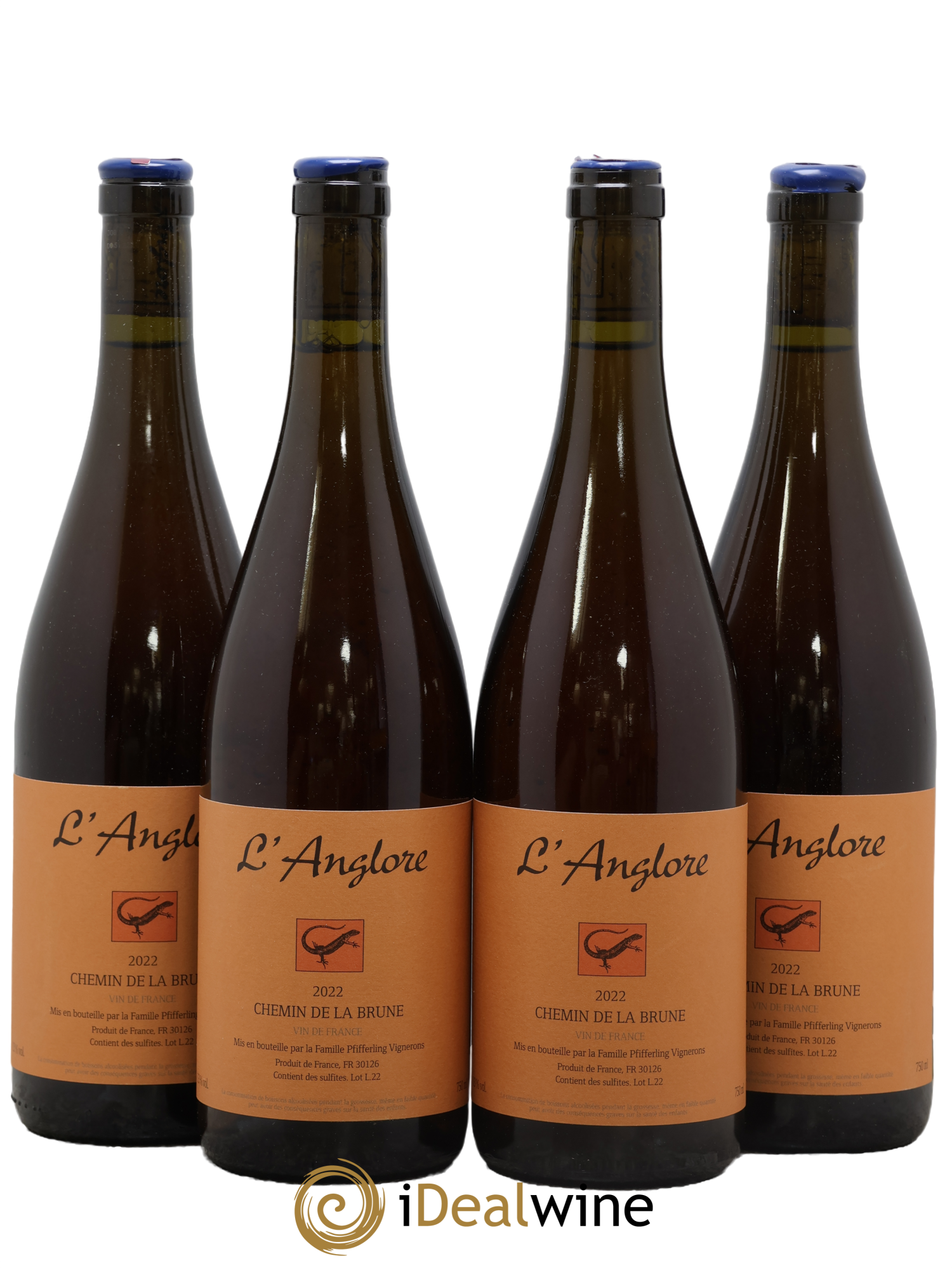 Vin de France Chemin de la brune L'Anglore 2022 - Lotto di 4 bottiglie - 0