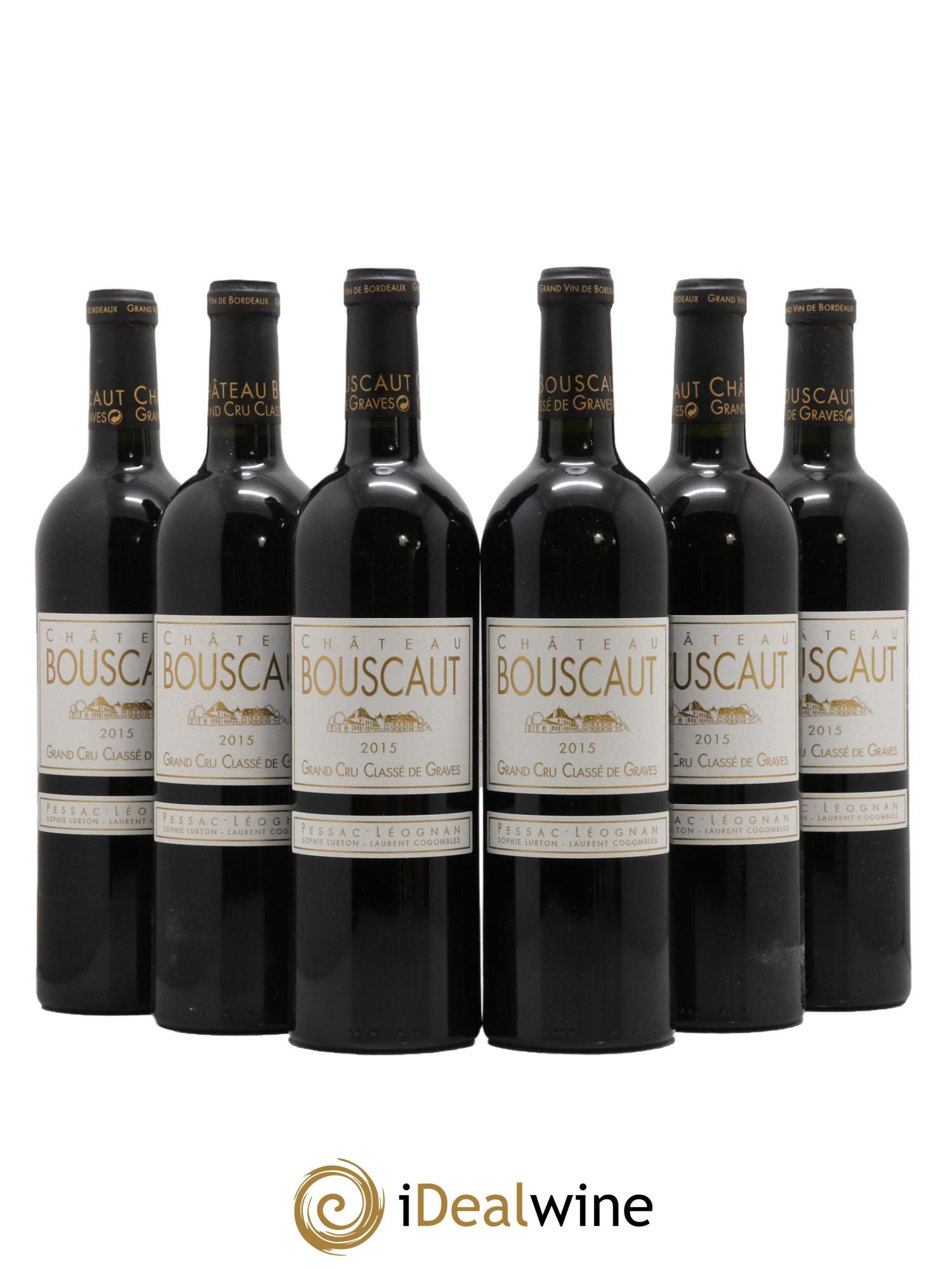 Château Bouscaut Cru Classé de Graves 2015 - Lot de 6 bouteilles - 0