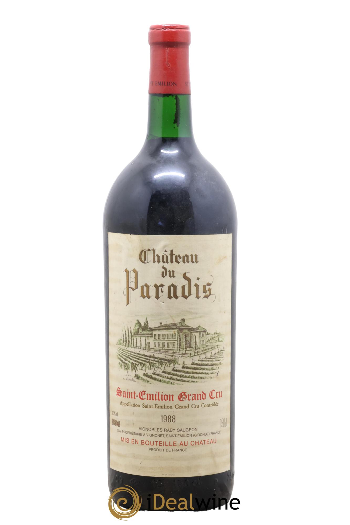 Saint-Émilion Grand Cru Château du Paradis 1988 - Lot de 1 magnum - 0