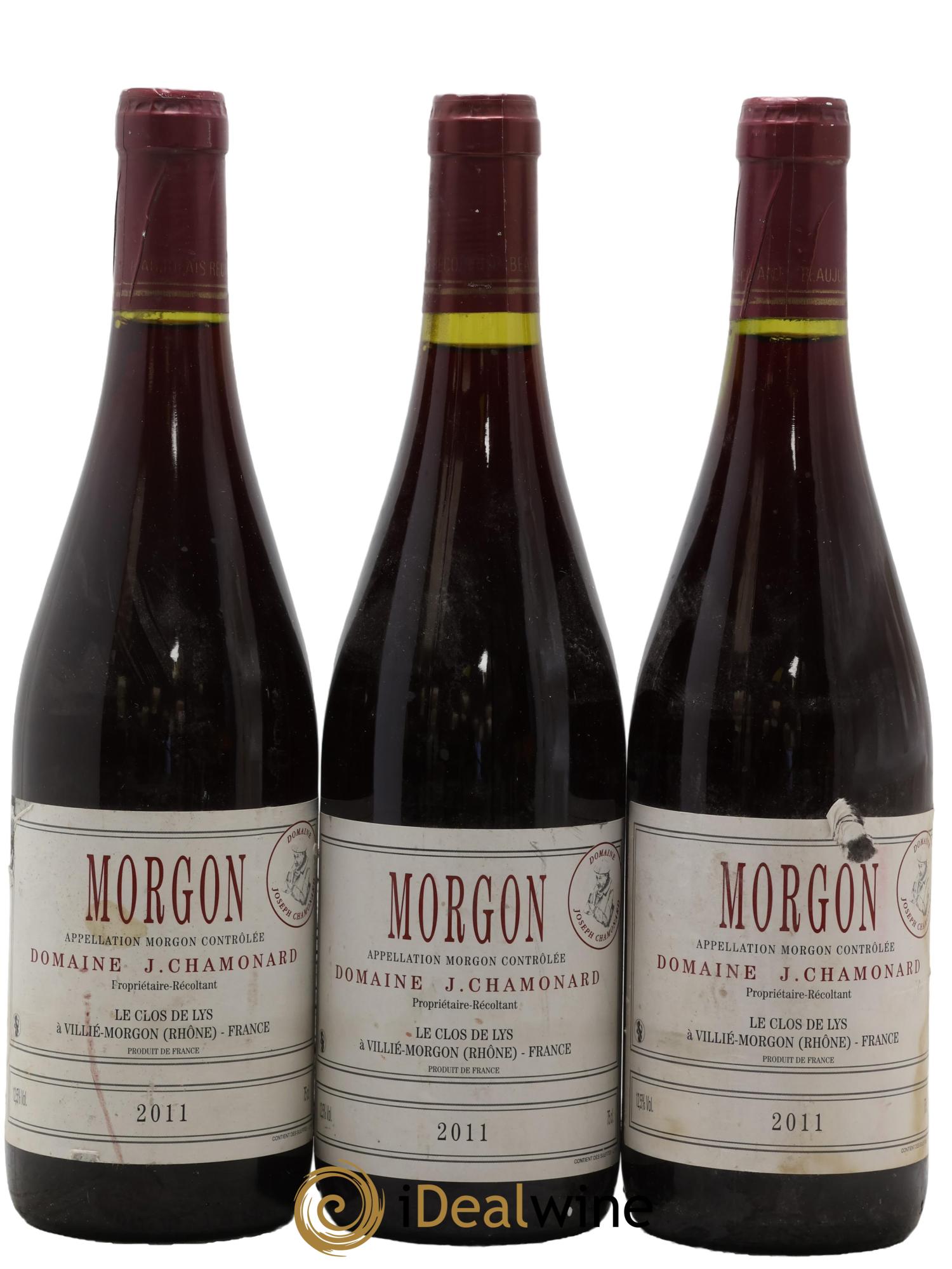 Morgon Joseph Chamonard (Domaine) 2011 - Lotto di 3 bottiglie - 0