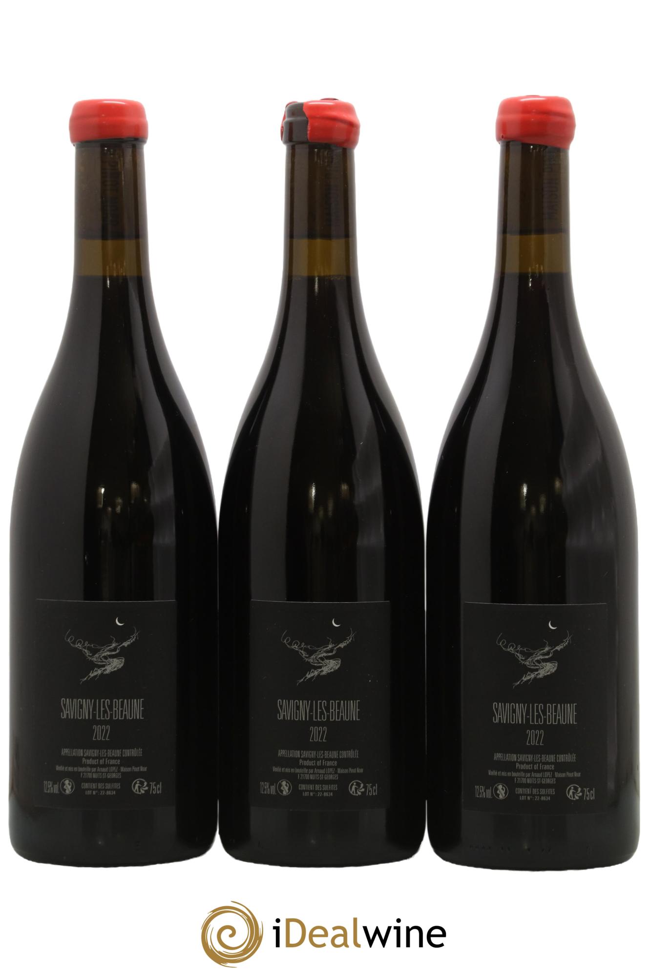 Savigny-lès-Beaune Arnaud Lopez 2022 - Lot of 3 bottles - 1