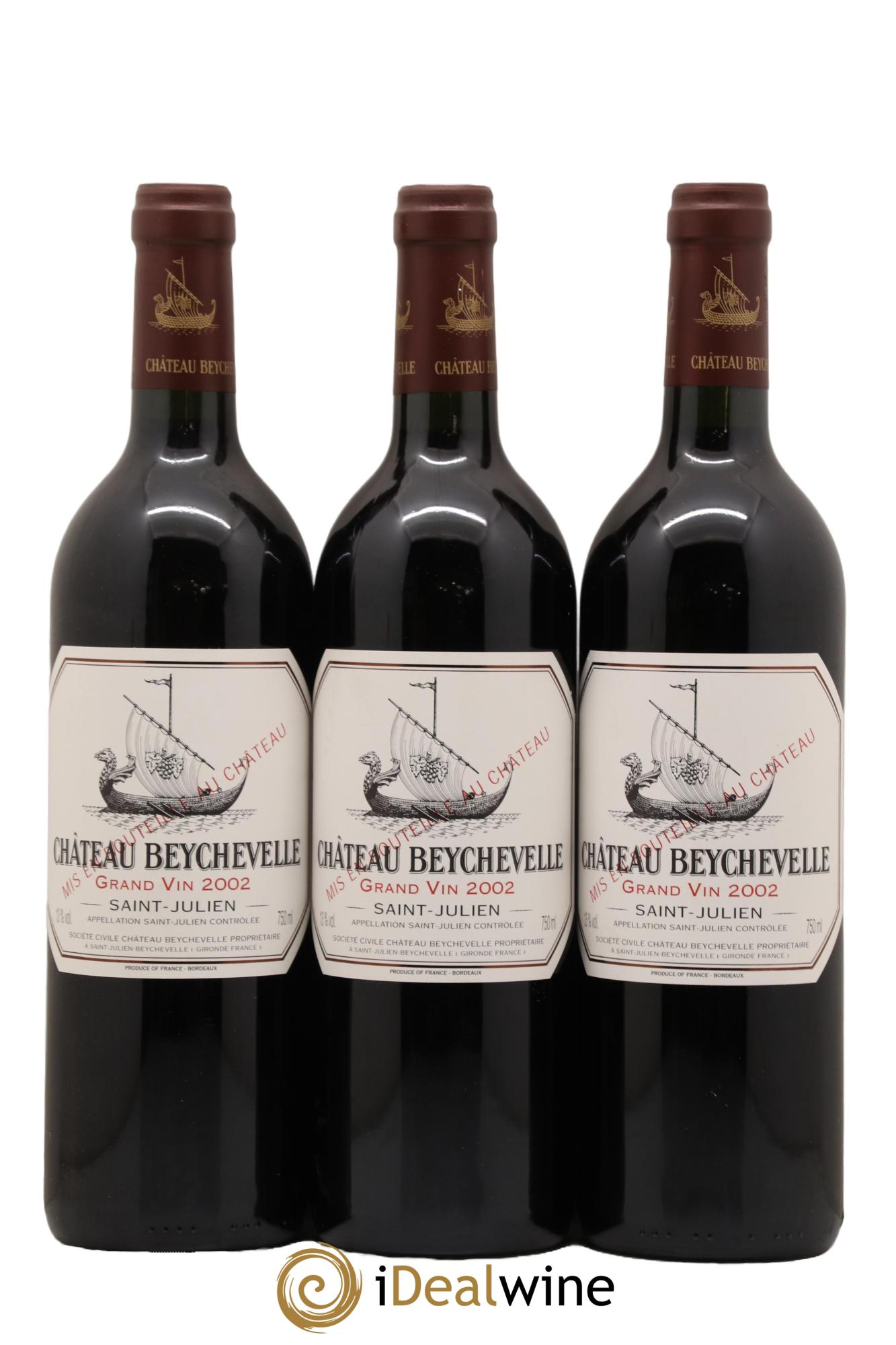 Château Beychevelle 4ème Grand Cru Classé  2002 - Lot de 6 bouteilles - 1