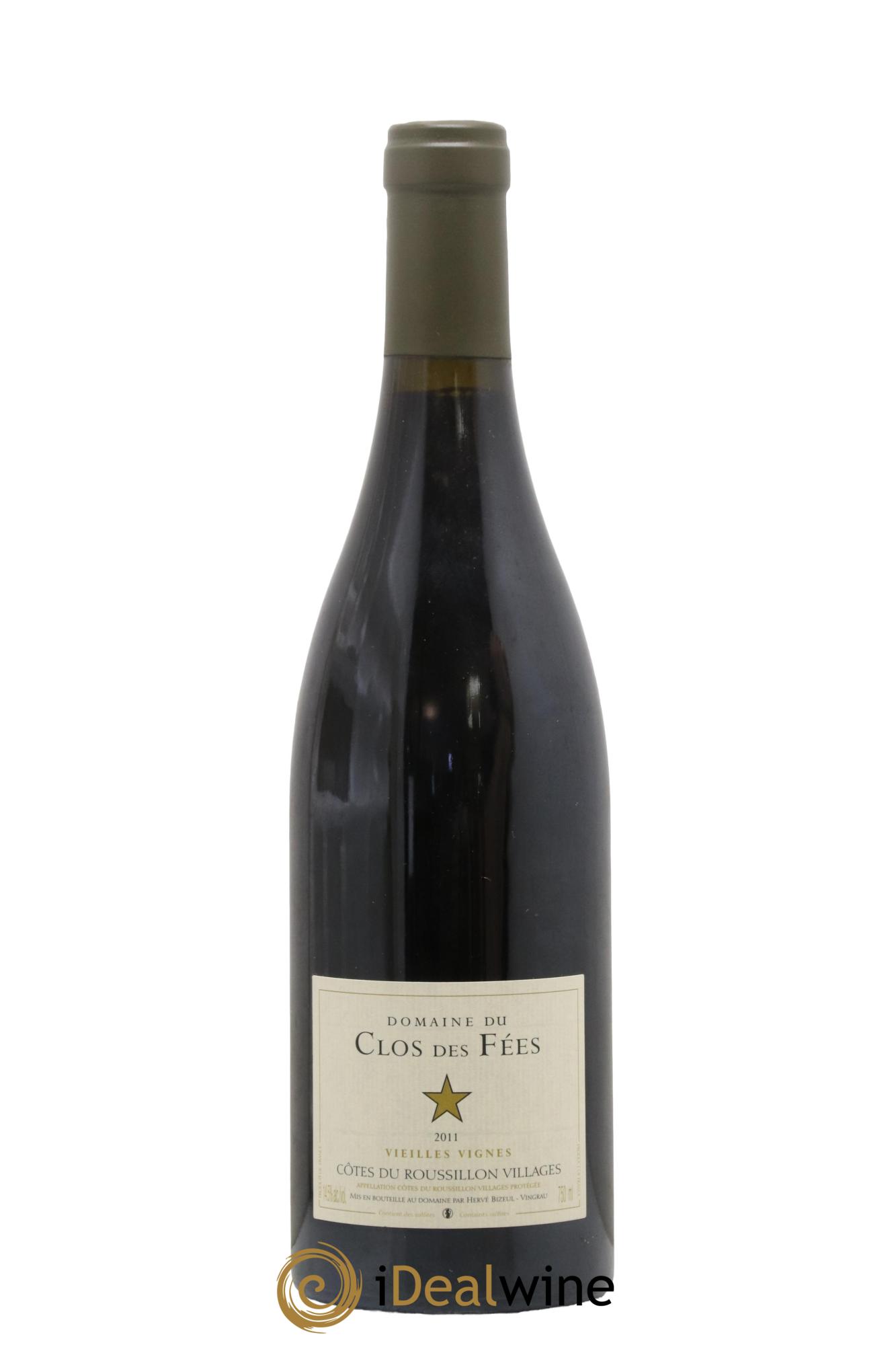 Côtes du Roussillon Villages Clos des Fées Vieilles vignes Hervé Bizeul 2011 - Lot de 1 bouteille - 0