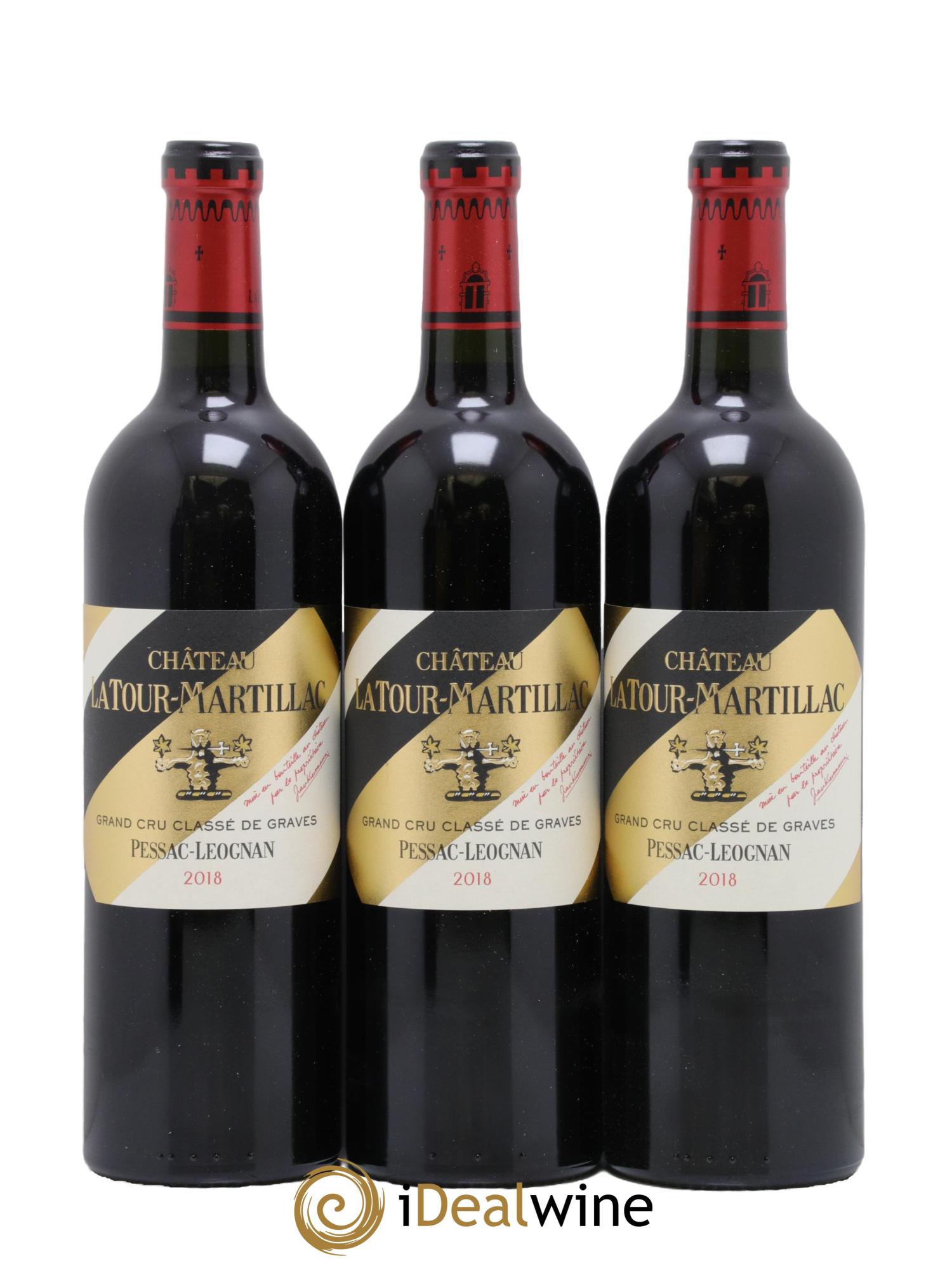 Château Latour-Martillac Cru Classé de Graves 2018 - Lot de 3 bouteilles - 0
