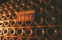 Grand Margaux 1961 dans une cave